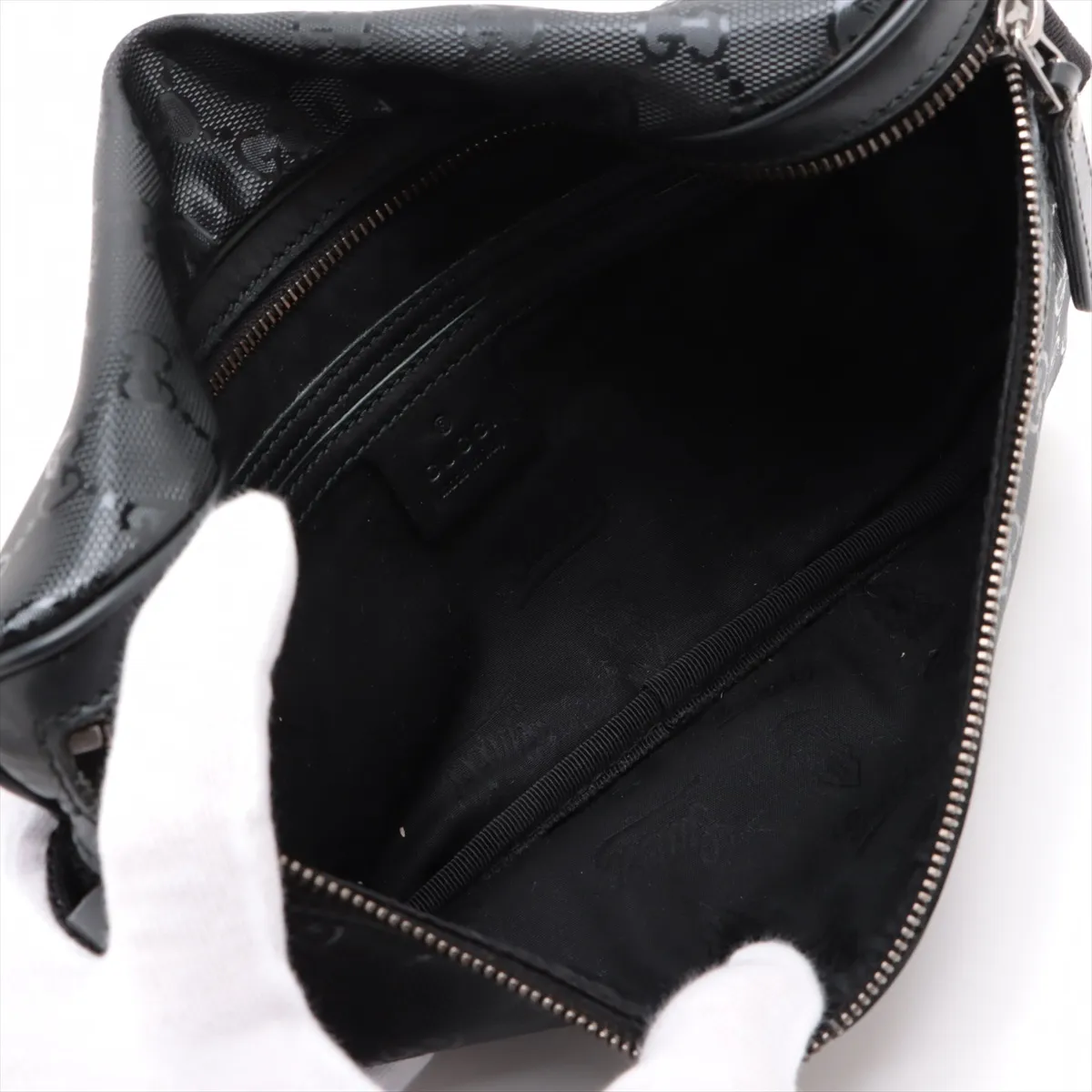 GG Implement PVC x Leather Body Bag Black 233269 — view 6