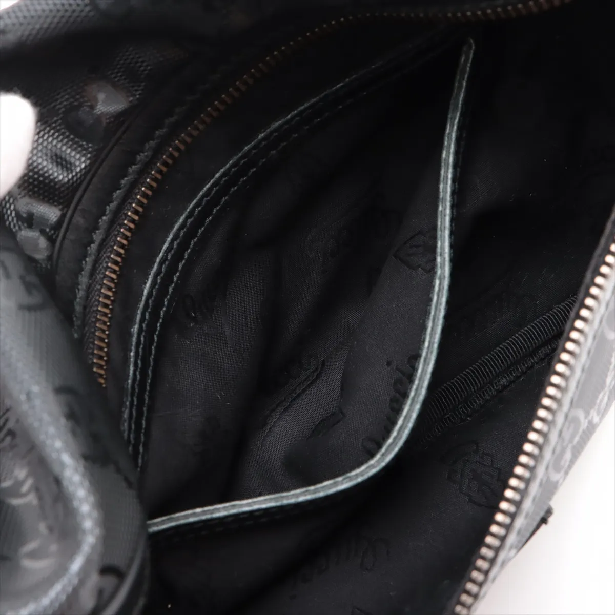GG Implement PVC x Leather Body Bag Black 233269 — view 8