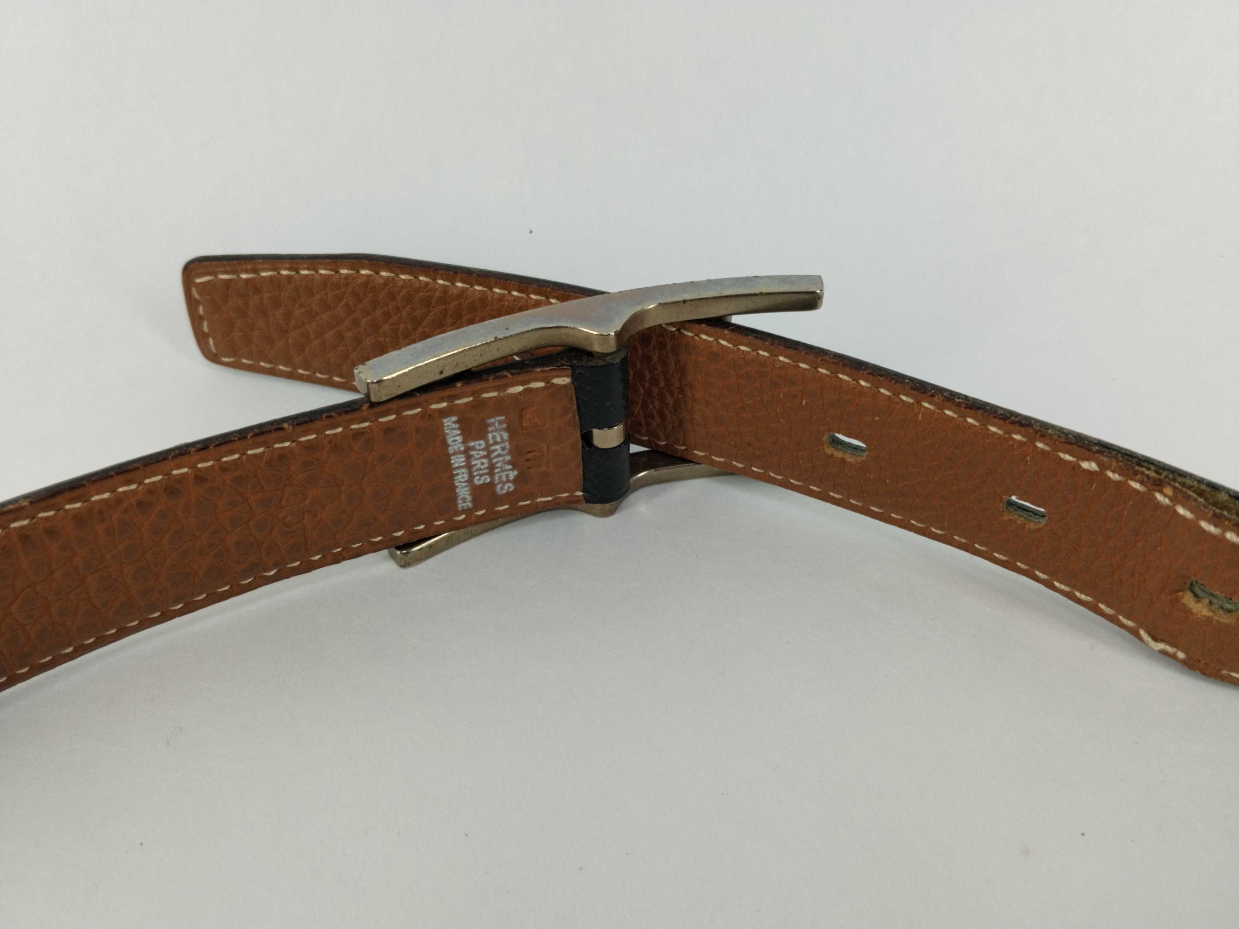 Be Api Silver Hardware Reversible Belt Size 95 E (Made in 2001) Belt — view 3