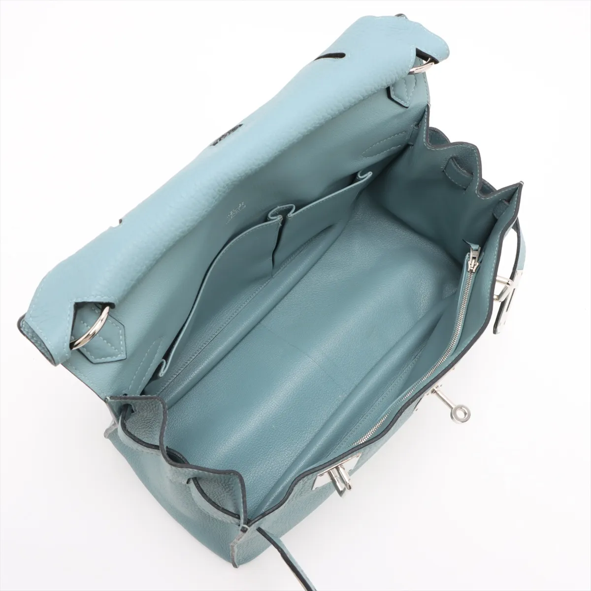 Gypsière 34 Taurillon Clemence Ciel Silver hardware M:2009 — view 6