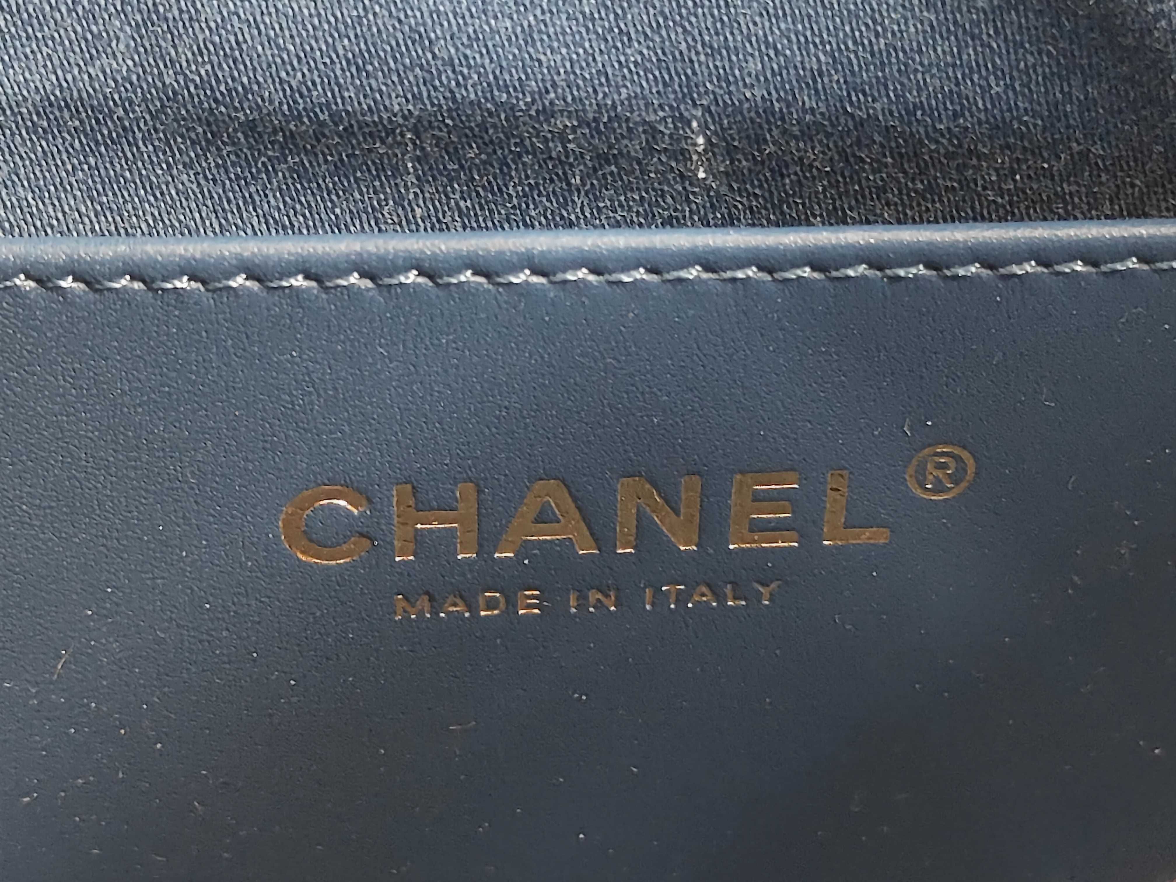 Lambskin 25 Mini Denim Shoulder Bag — view 11