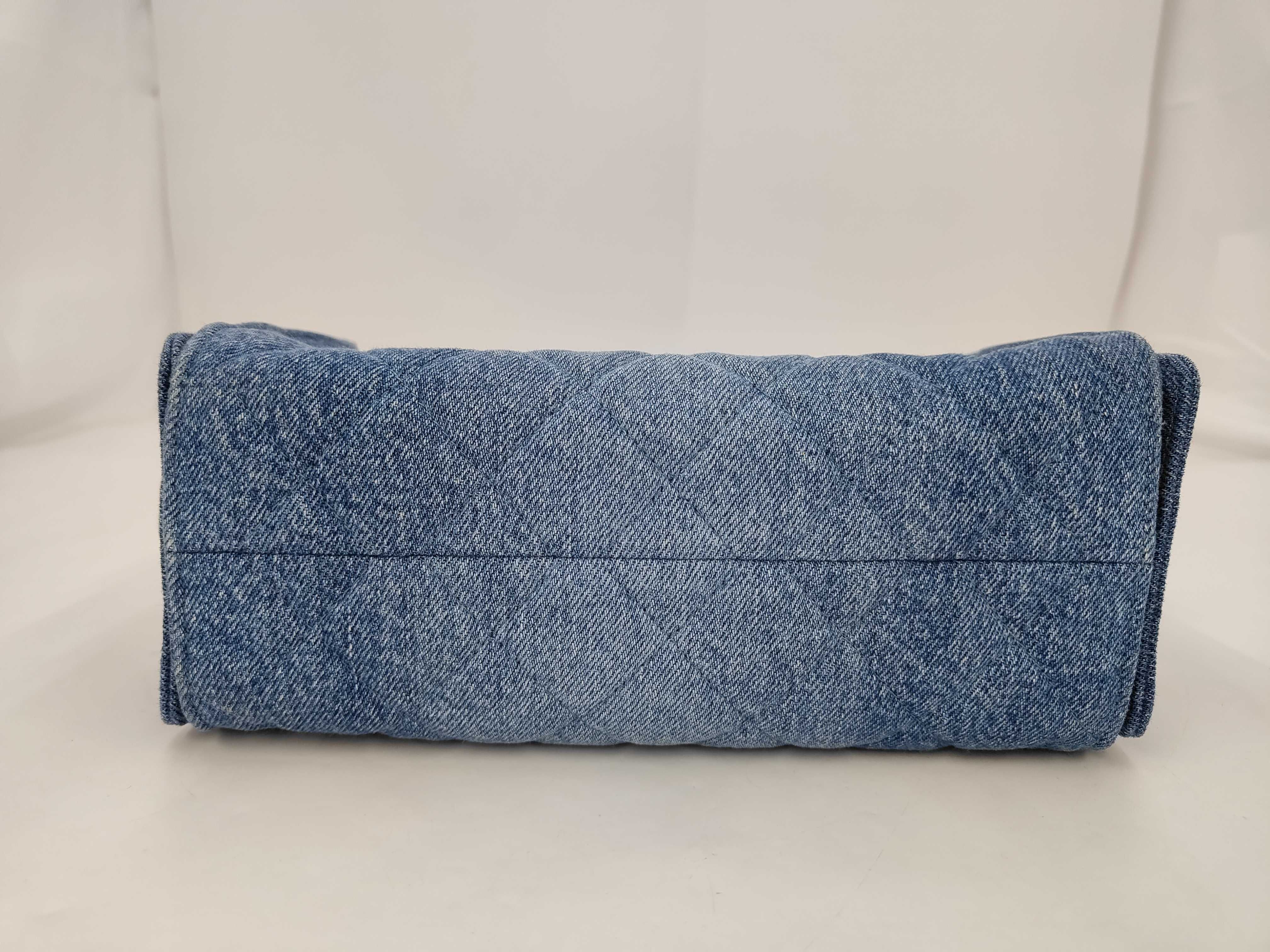 Lambskin 25 Mini Denim Shoulder Bag — view 4