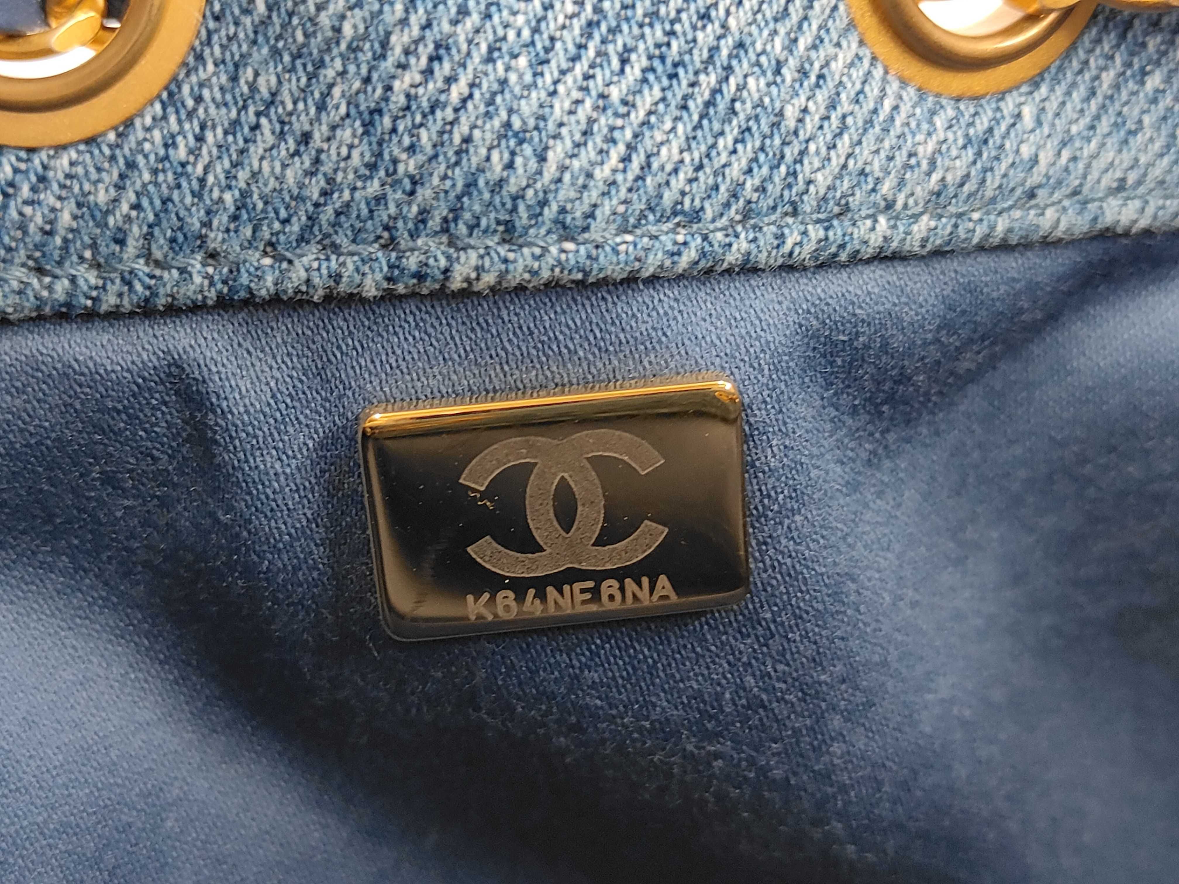 Lambskin 25 Mini Denim Shoulder Bag — view 10