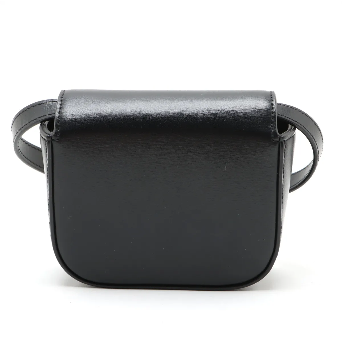 Triomphe Mini Claude Leather Shoulder Bag Black — view 2
