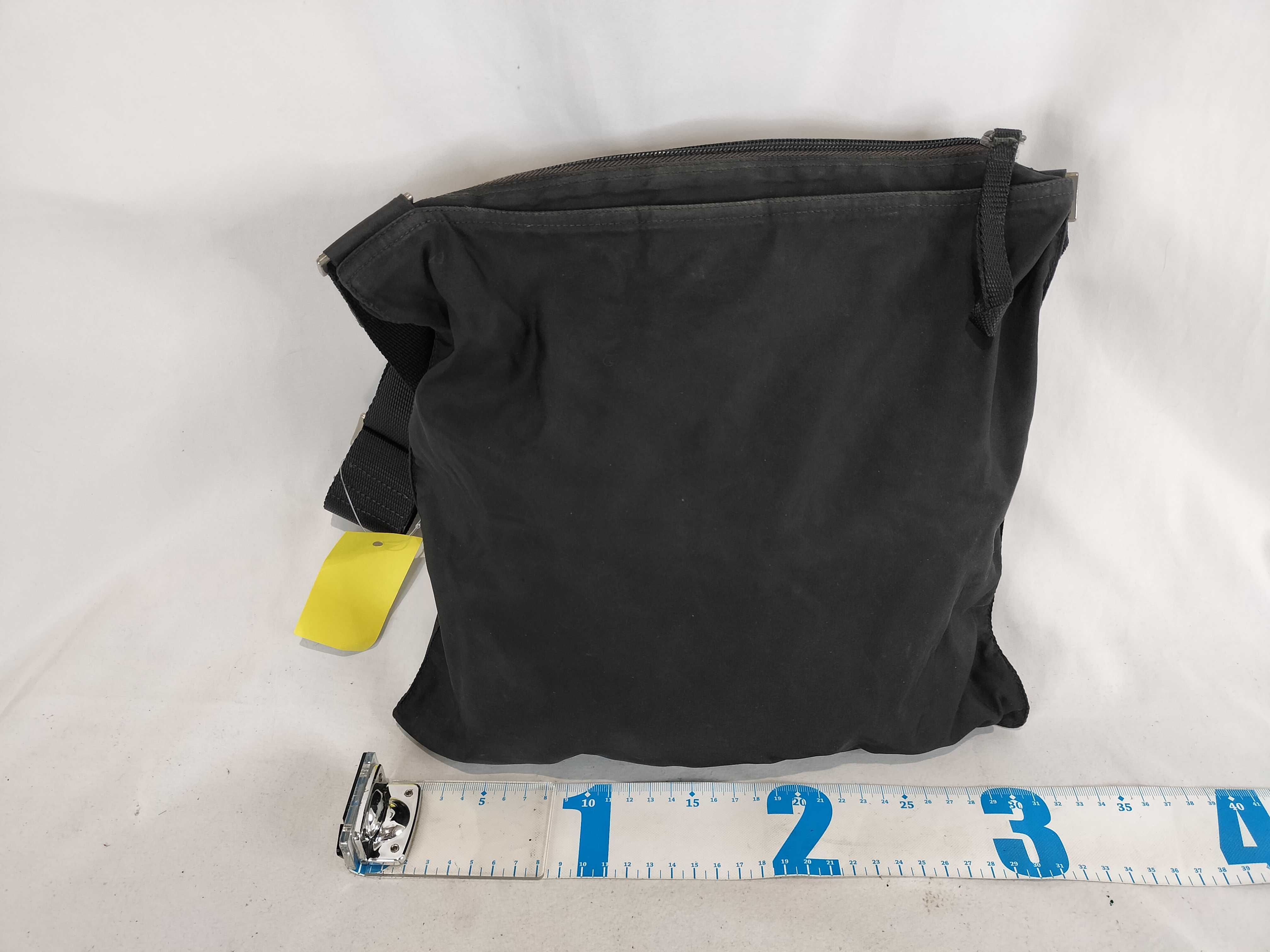 Nylon Shoulder Bag with Triangle Logo — view 3