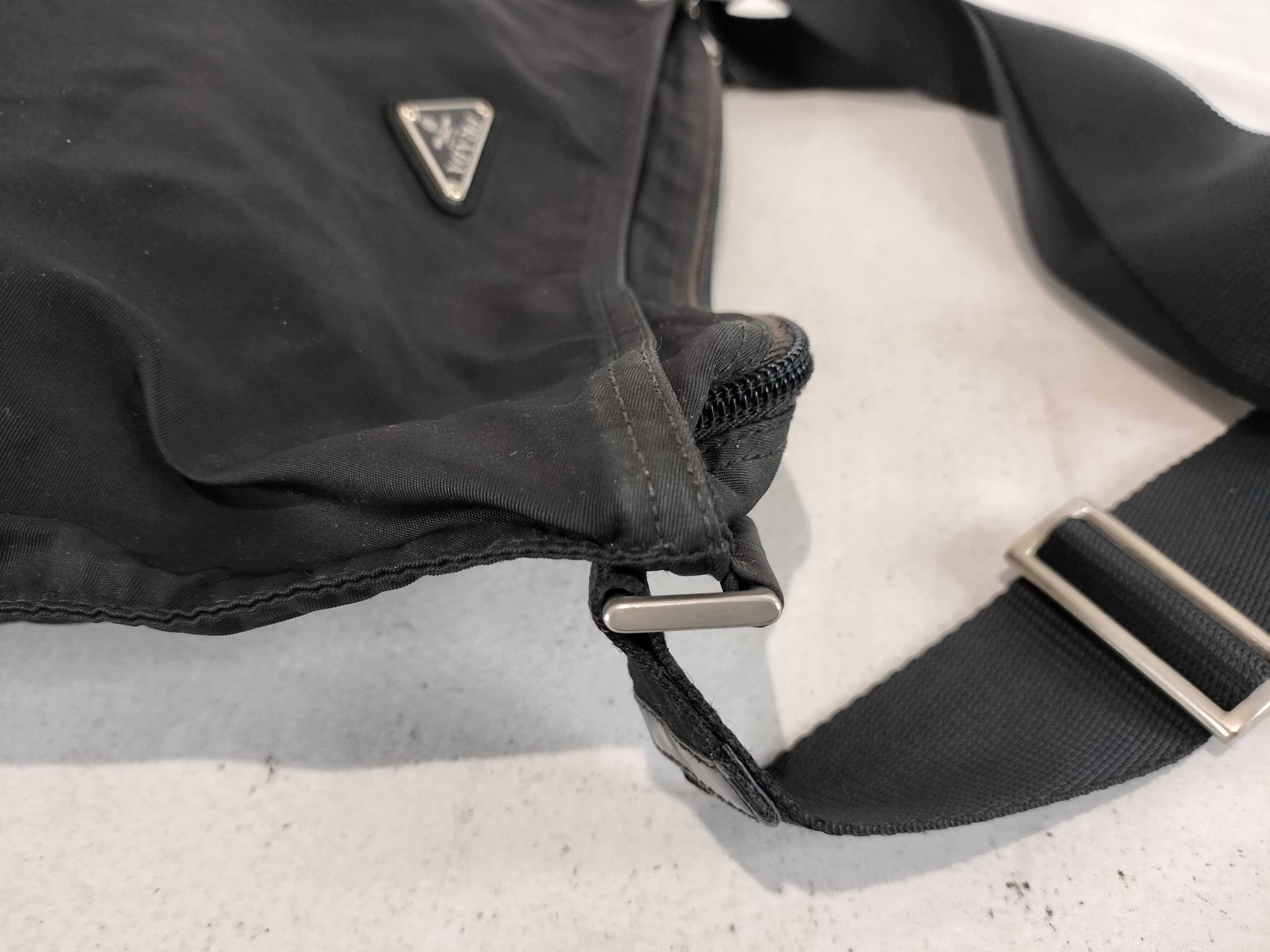 Nylon Shoulder Bag with Triangle Logo — view 6