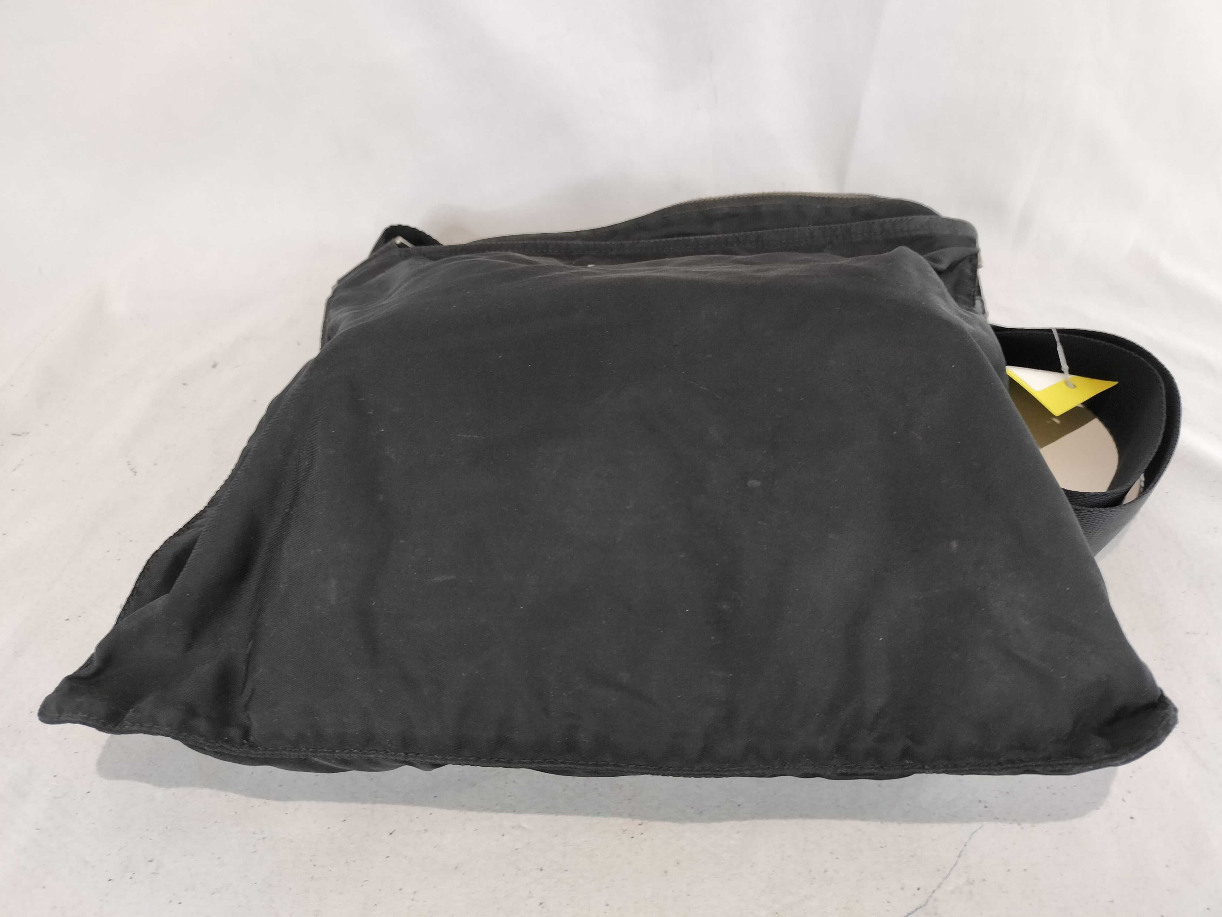Nylon Shoulder Bag with Triangle Logo — view 8