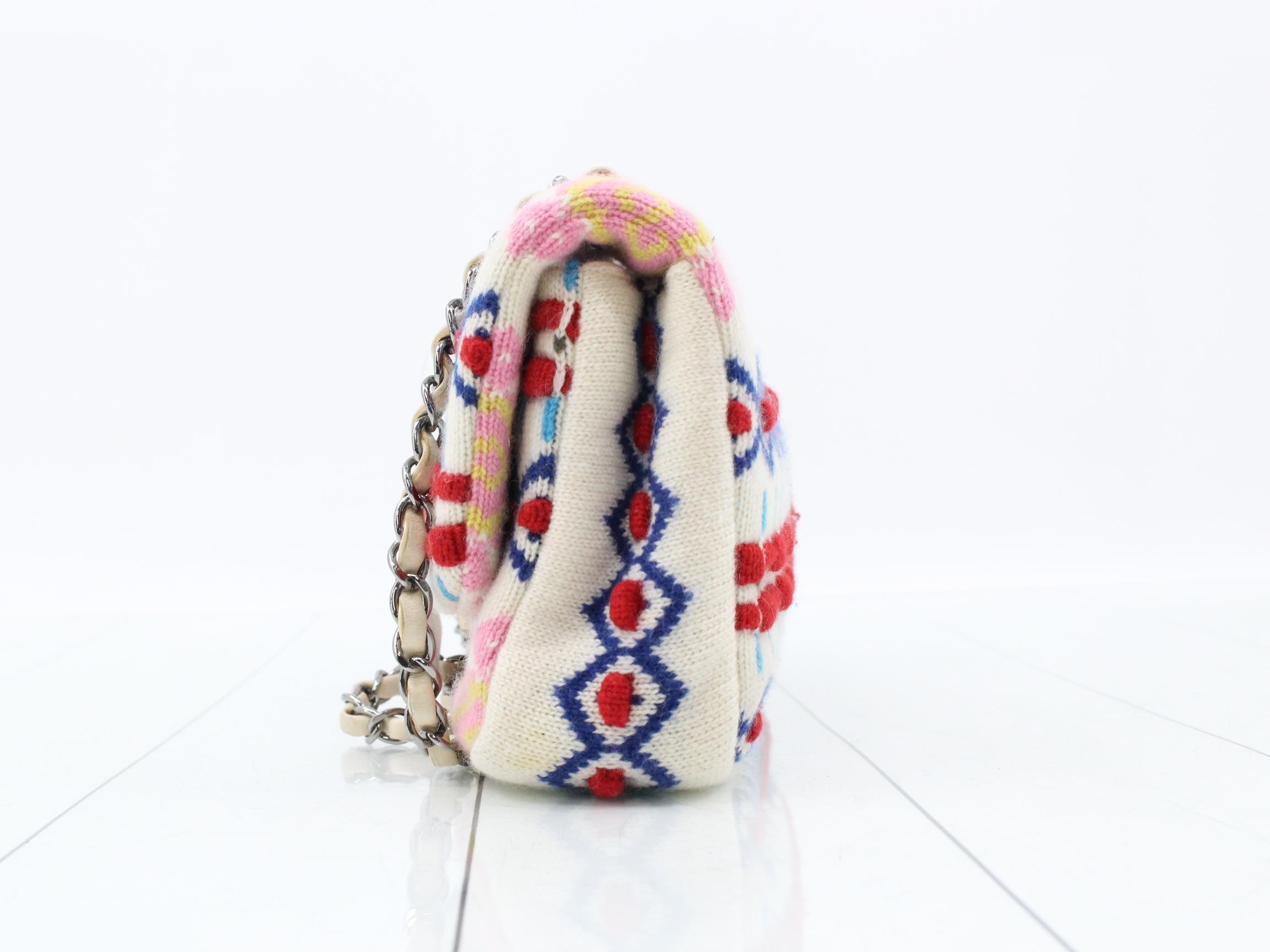 Coco Mark Turnlock Chain Shoulder Bag, Multicolor — view 3