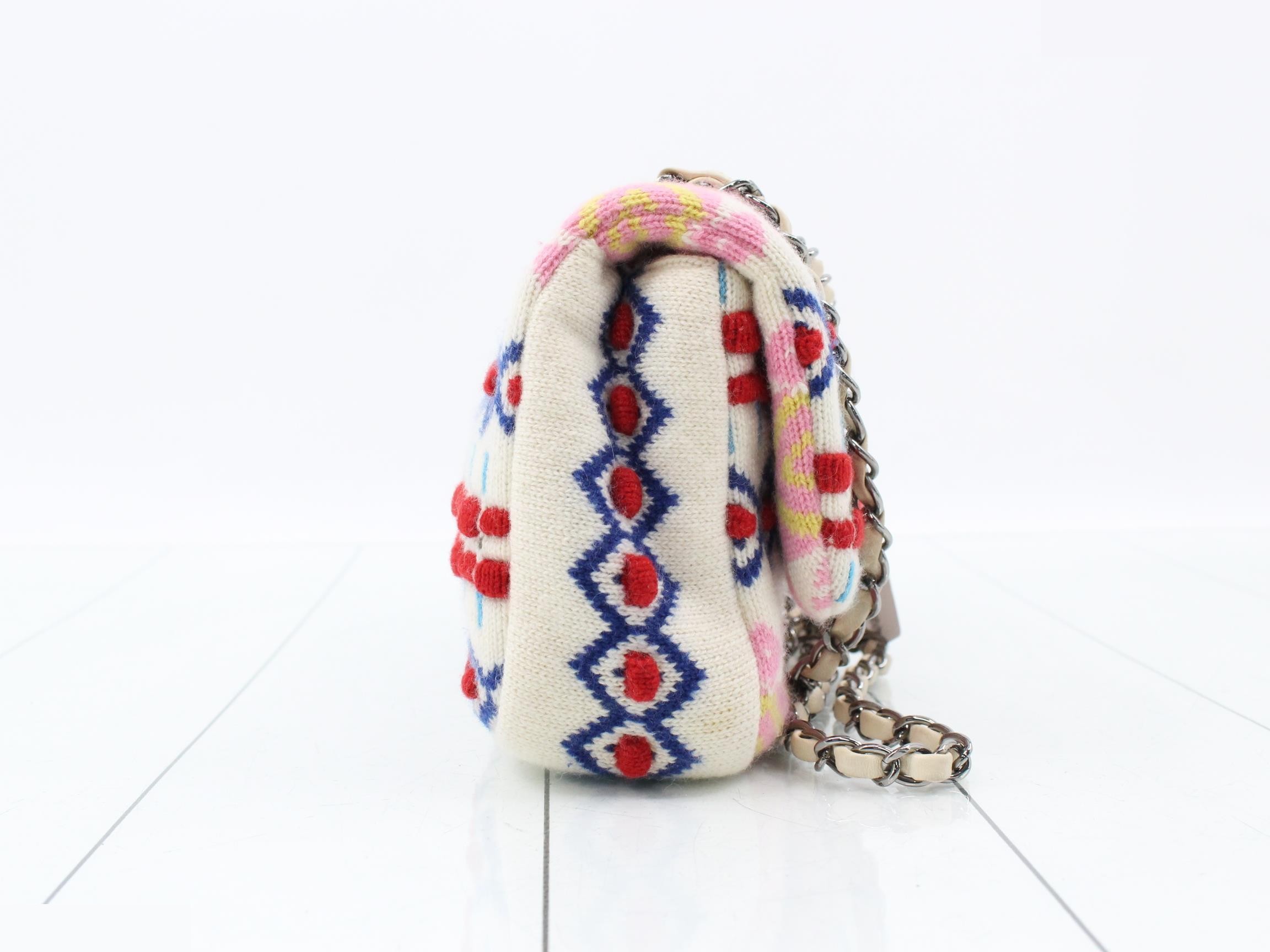Coco Mark Turnlock Chain Shoulder Bag, Multicolor — view 4