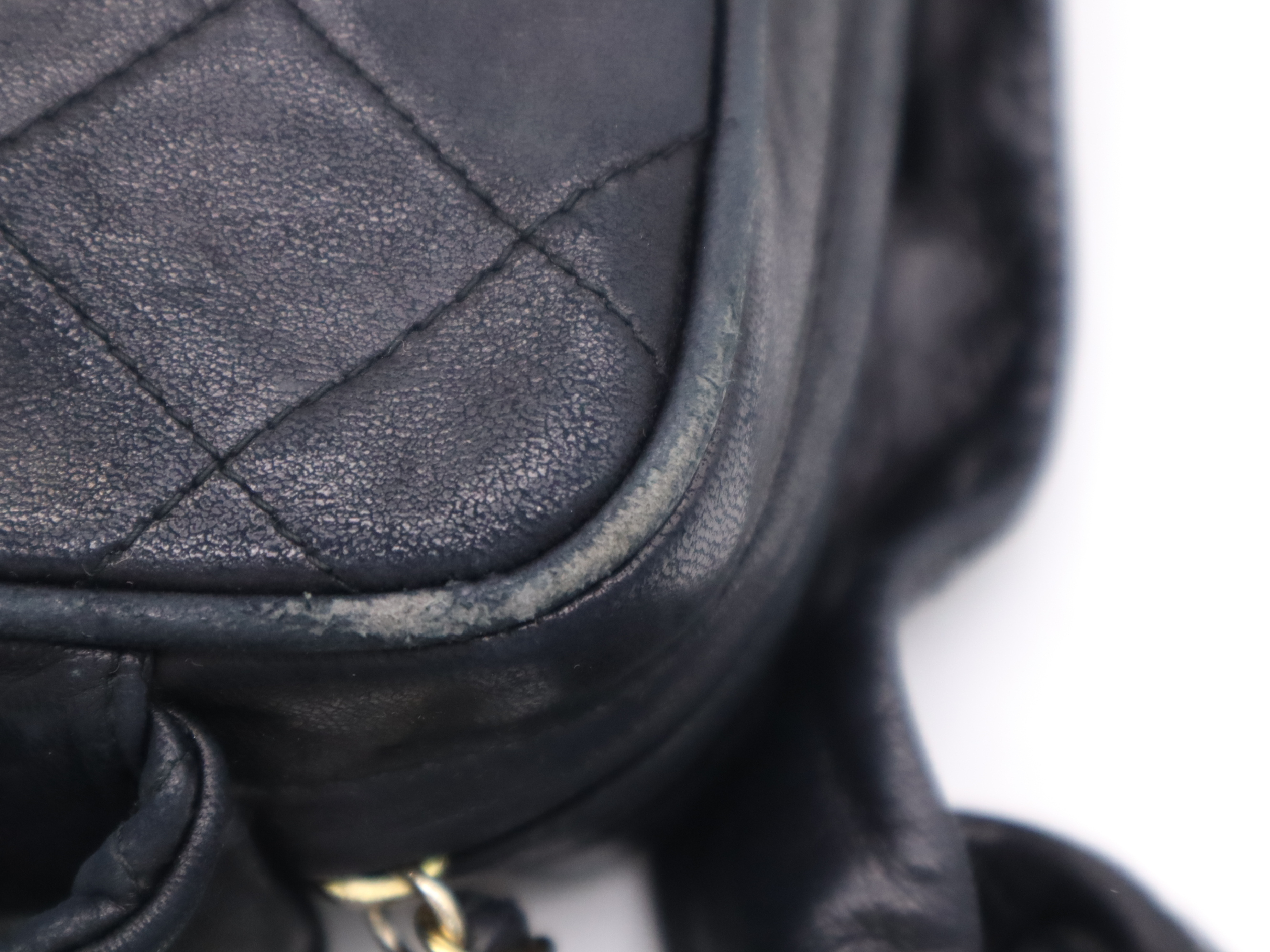 Lambskin Fringe Shoulder Bag with Dust Bag and Seal, Item No. 362830, Black Shoulder Bag — view 9