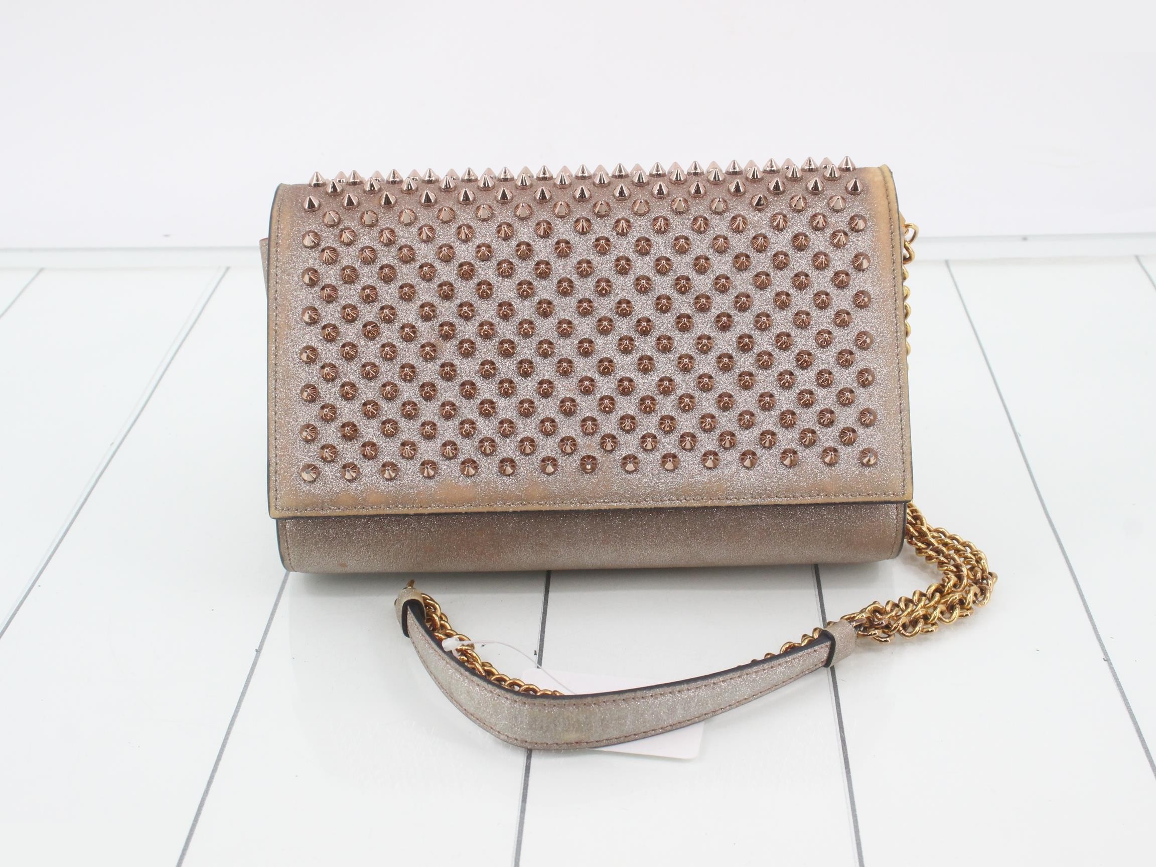 studded chain shoulder bag