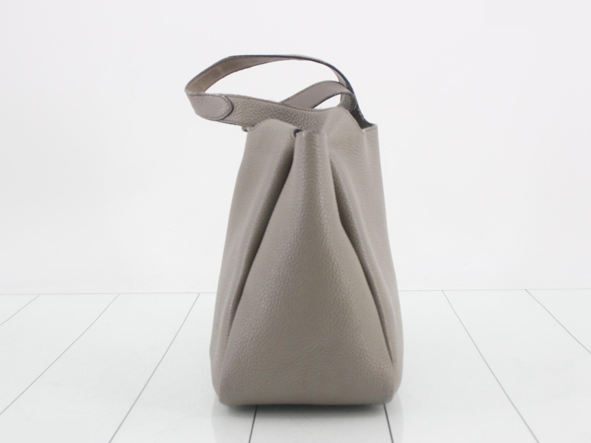 Vitello Daino Soft Leather Small Handbag — view 3