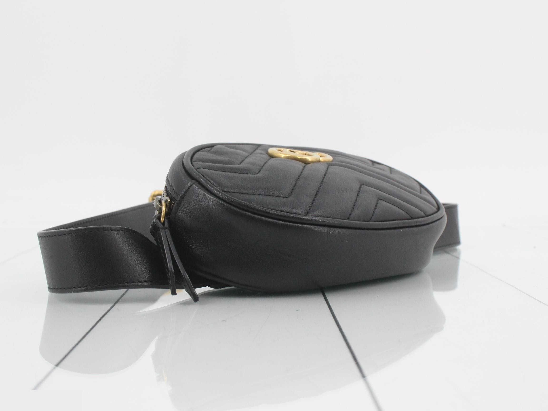 GG Marmont Leather Body Bag — view 5