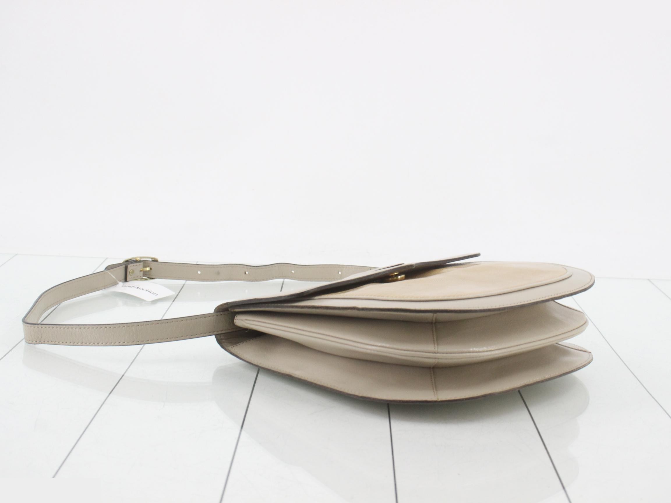Shoulder bag, leather, beige — view 5