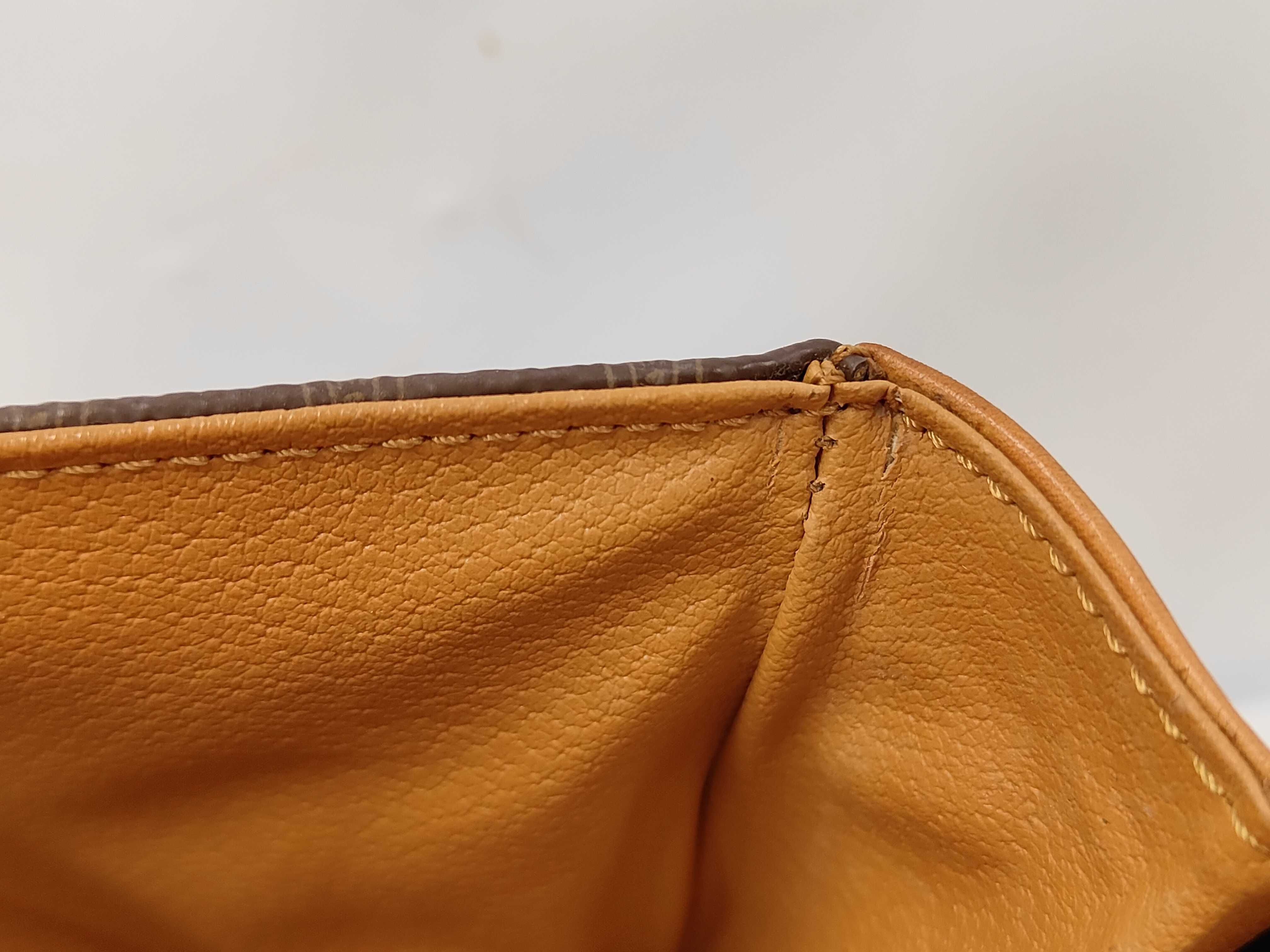 Flap-type Shoulder Bag, Brown — view 10