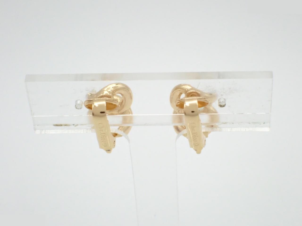 Rhinestone Infinity Earrings — view 2
