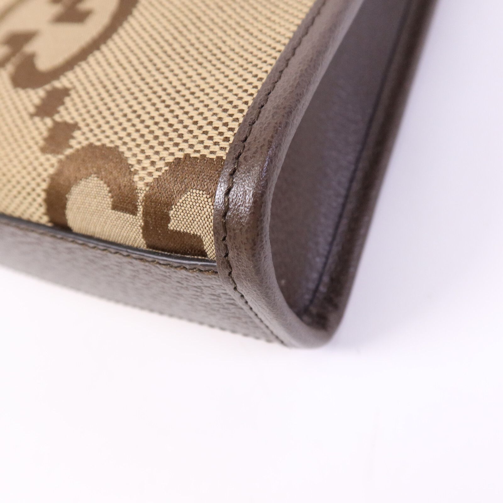 Mini Jumbo GG Canvas Web Vertical Tote — view 12