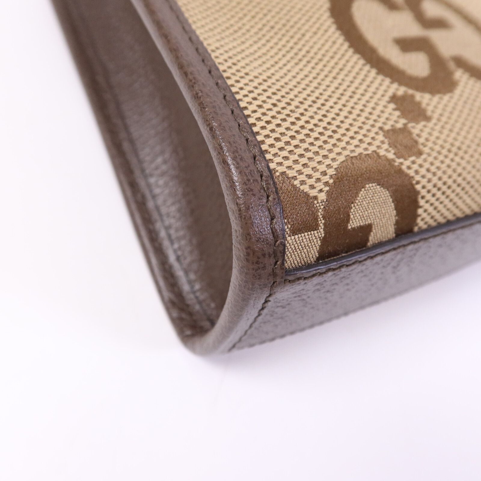 Mini Jumbo GG Canvas Web Vertical Tote — view 13