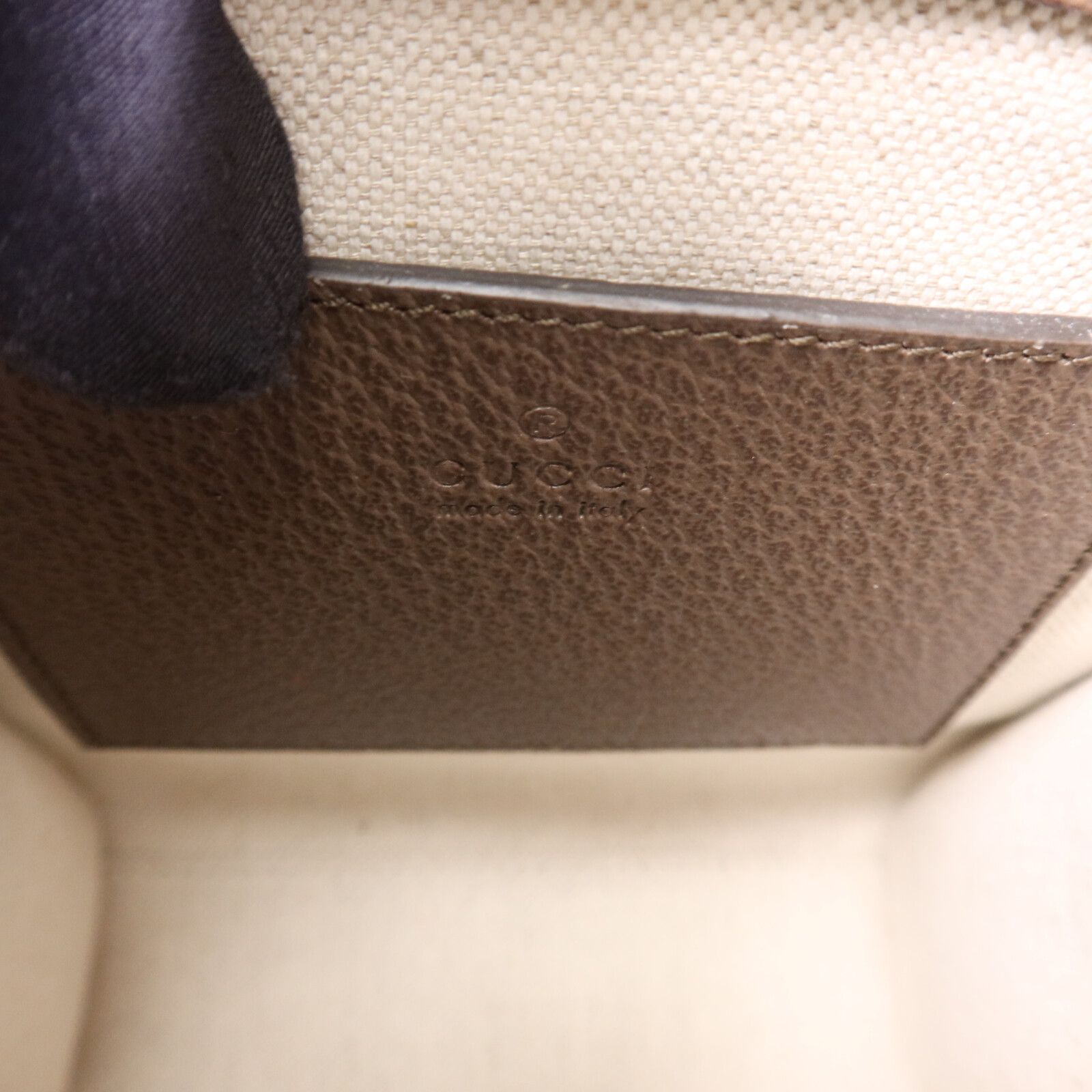Mini Jumbo GG Canvas Web Vertical Tote — view 6