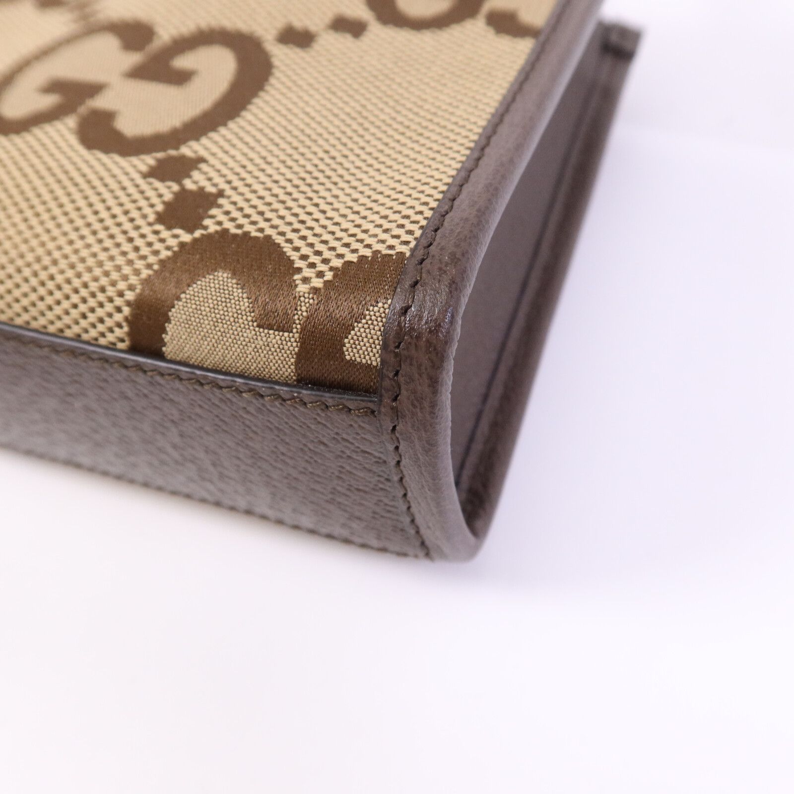 Mini Jumbo GG Canvas Web Vertical Tote — view 10