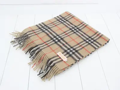 Nova Check Scarf, Beige