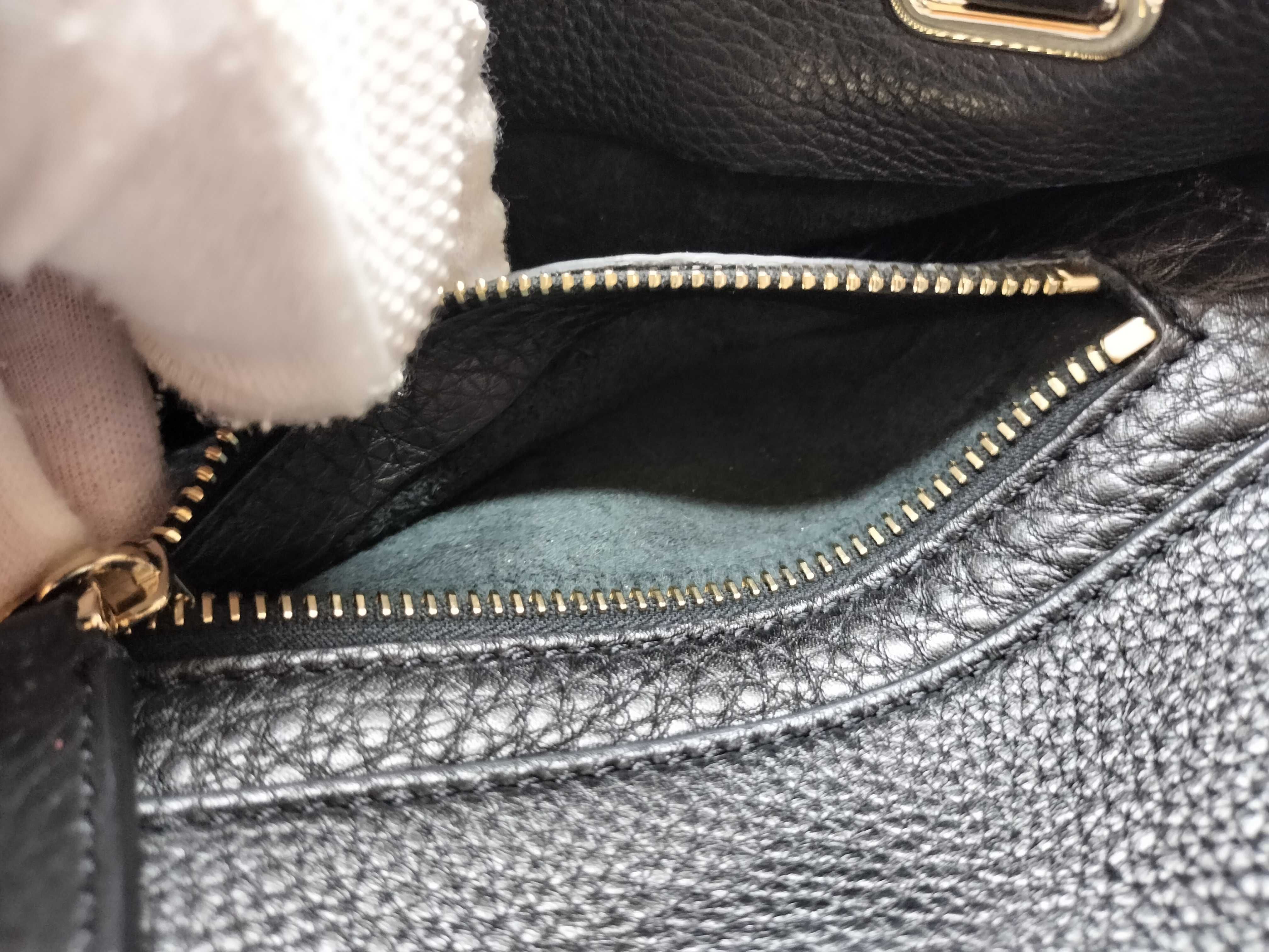 Rockstud Leather 2-Way Handbag, Black — view 7
