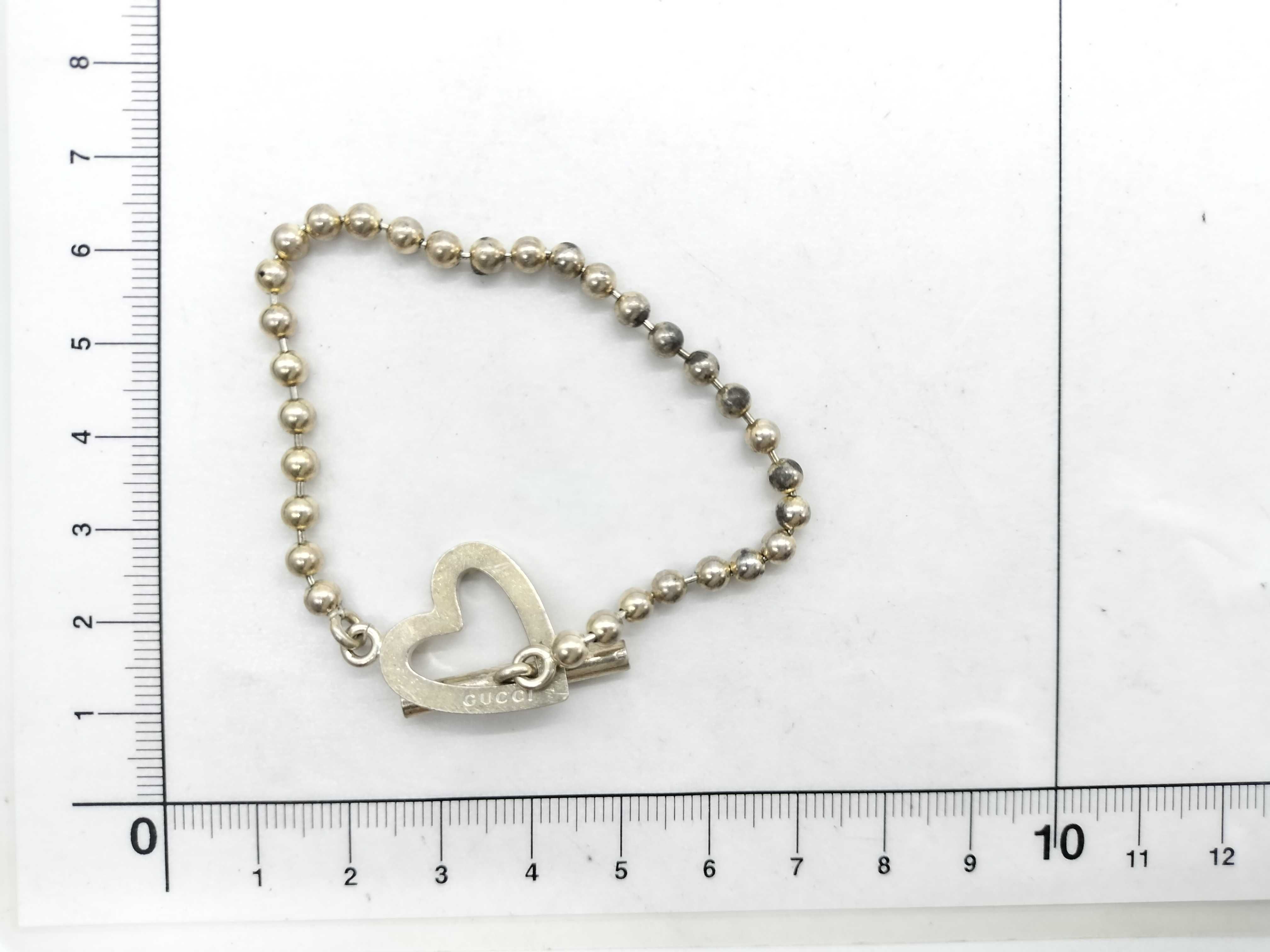 Ball Chain Heart Bracelet 925 13.6g Bracelet/Bangle — view 6
