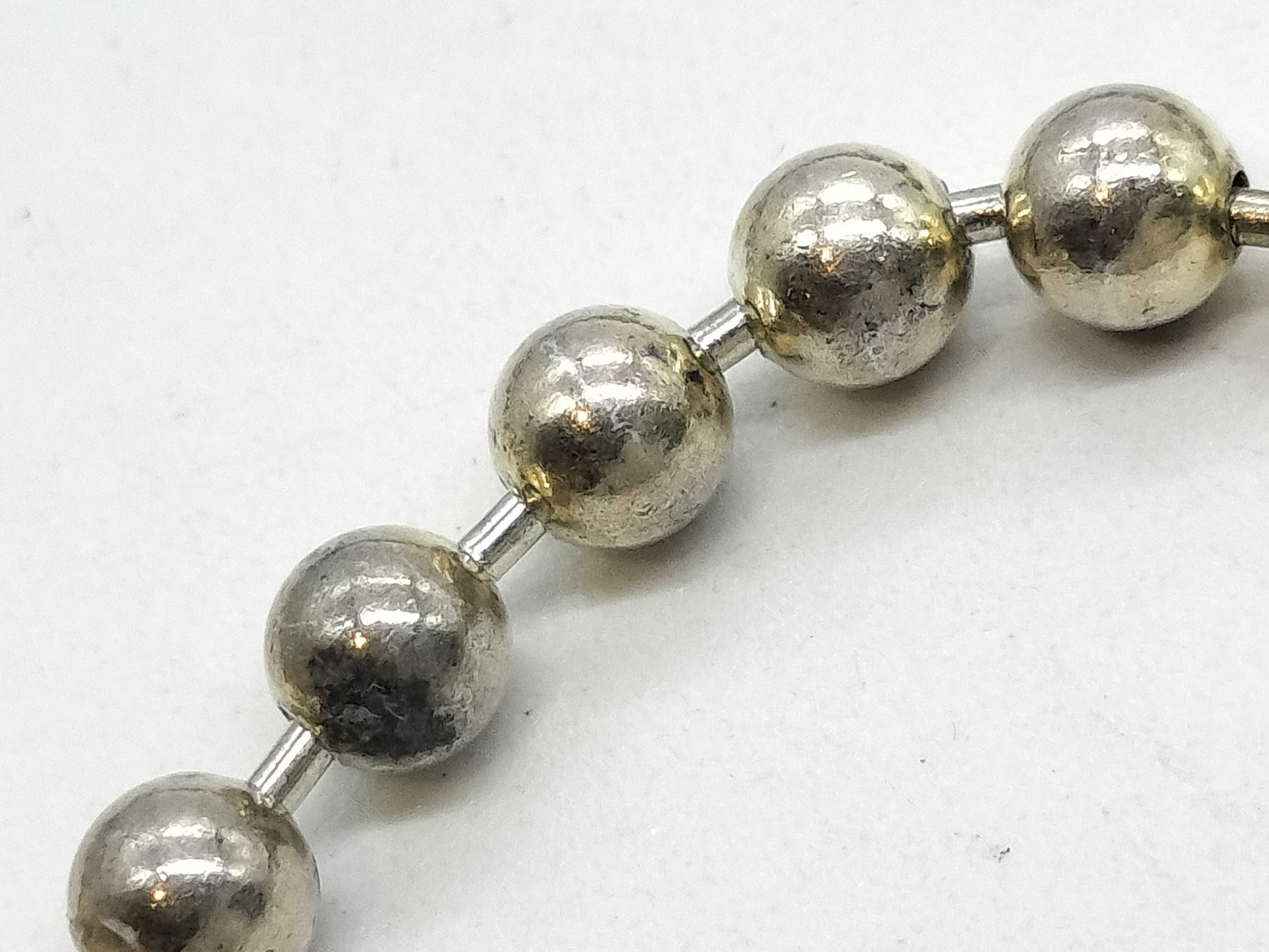 Ball Chain Heart Bracelet 925 13.6g Bracelet/Bangle — view 7