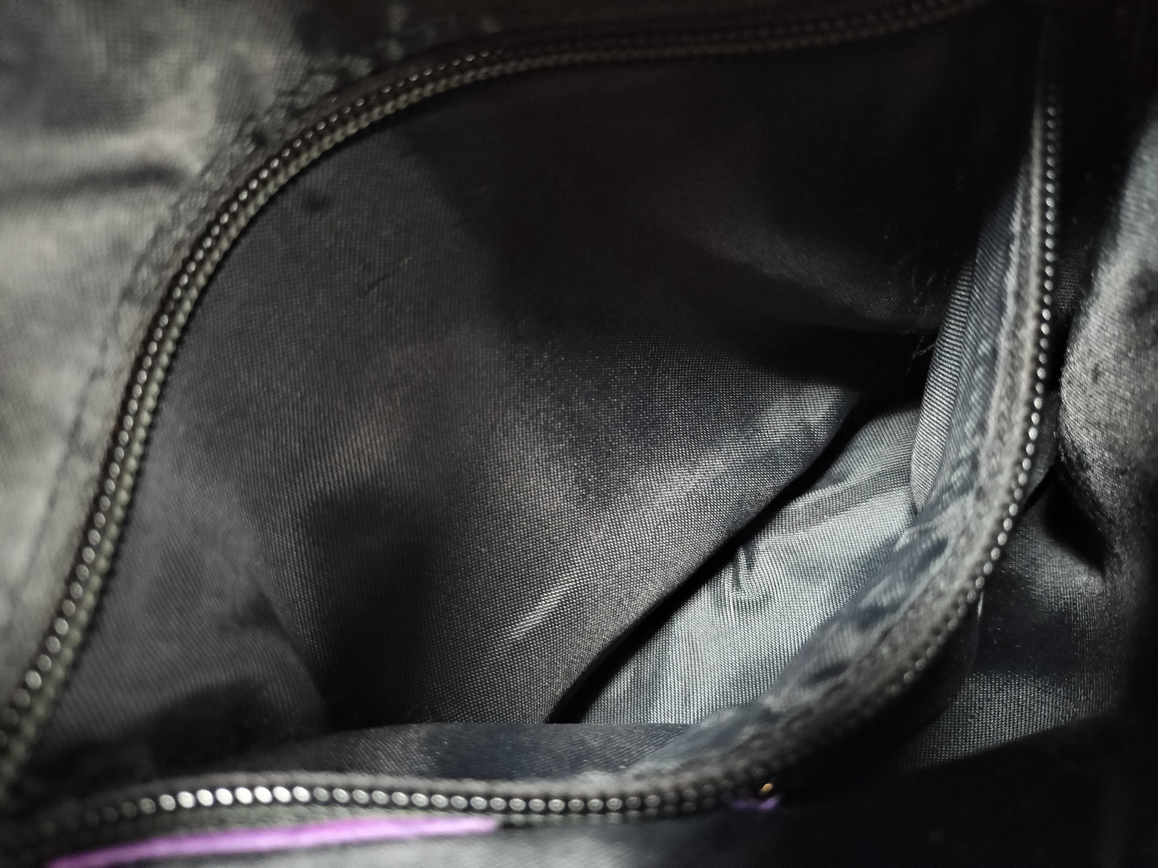 shoulder bag, fringe, Anagram design, nappa leather, purple. — view 11