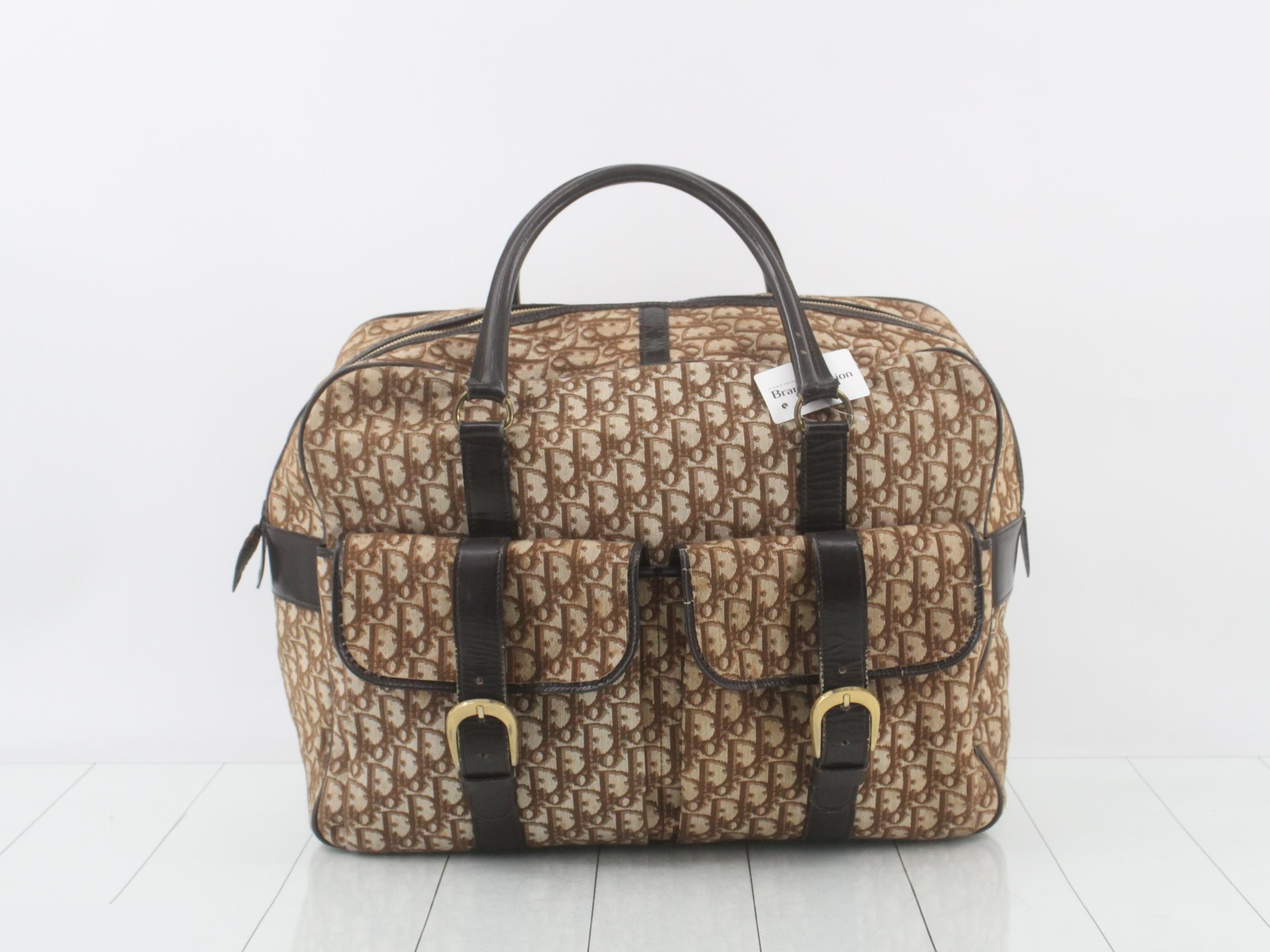 Trotter Boston Bag, Jacquard, Brown