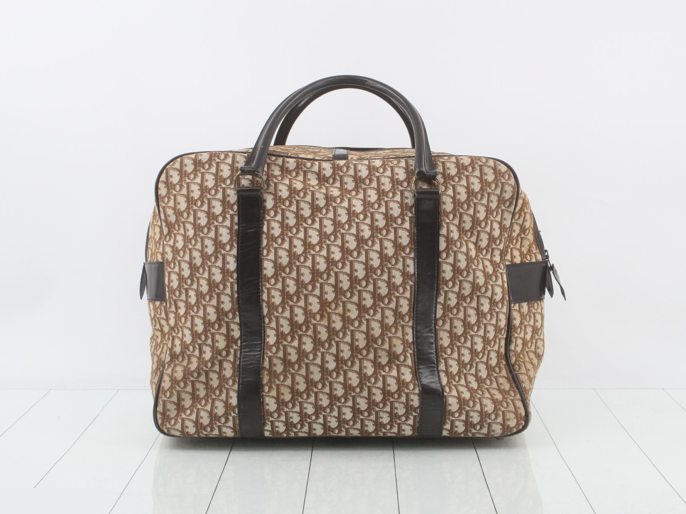 Trotter Boston Bag, Jacquard, Brown — view 2