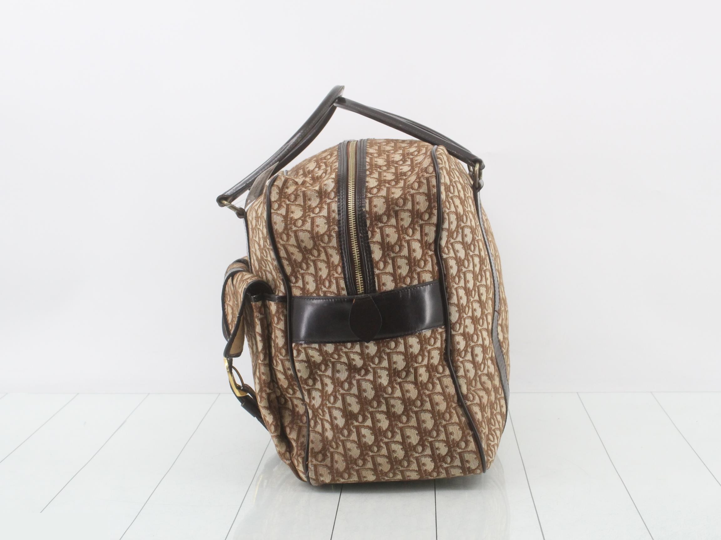 Trotter Boston Bag, Jacquard, Brown — view 3