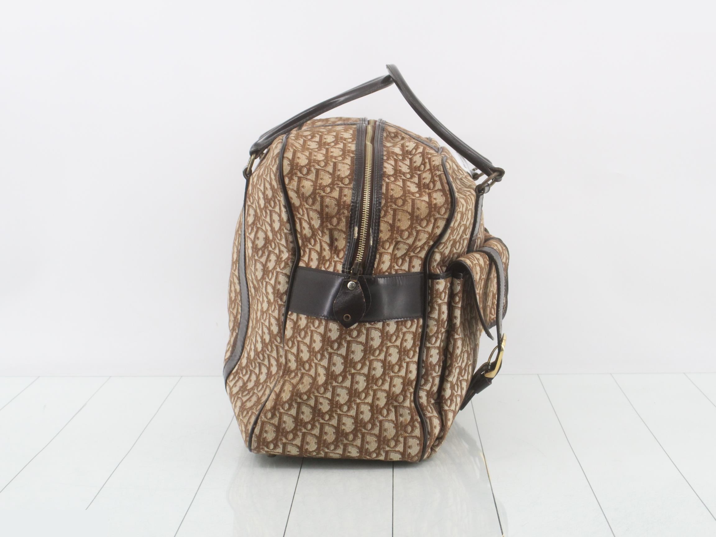 Trotter Boston Bag, Jacquard, Brown — view 4