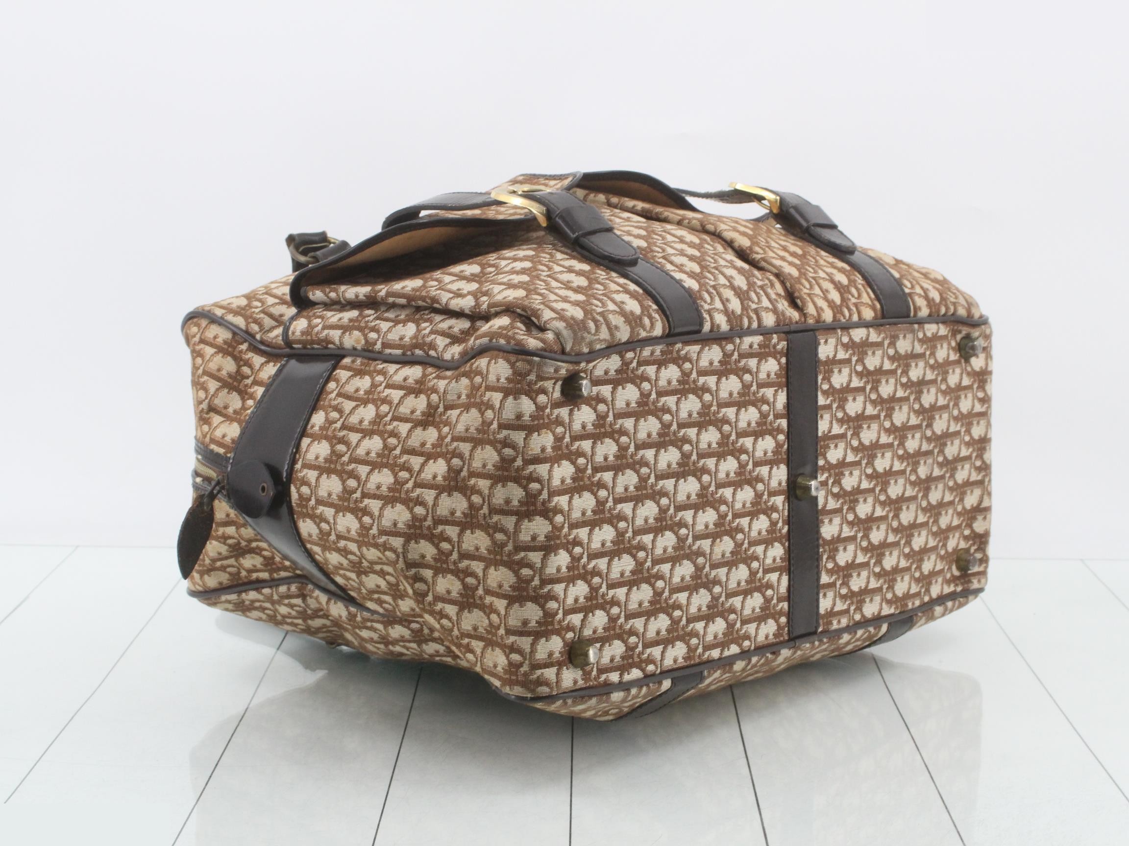 Trotter Boston Bag, Jacquard, Brown — view 5