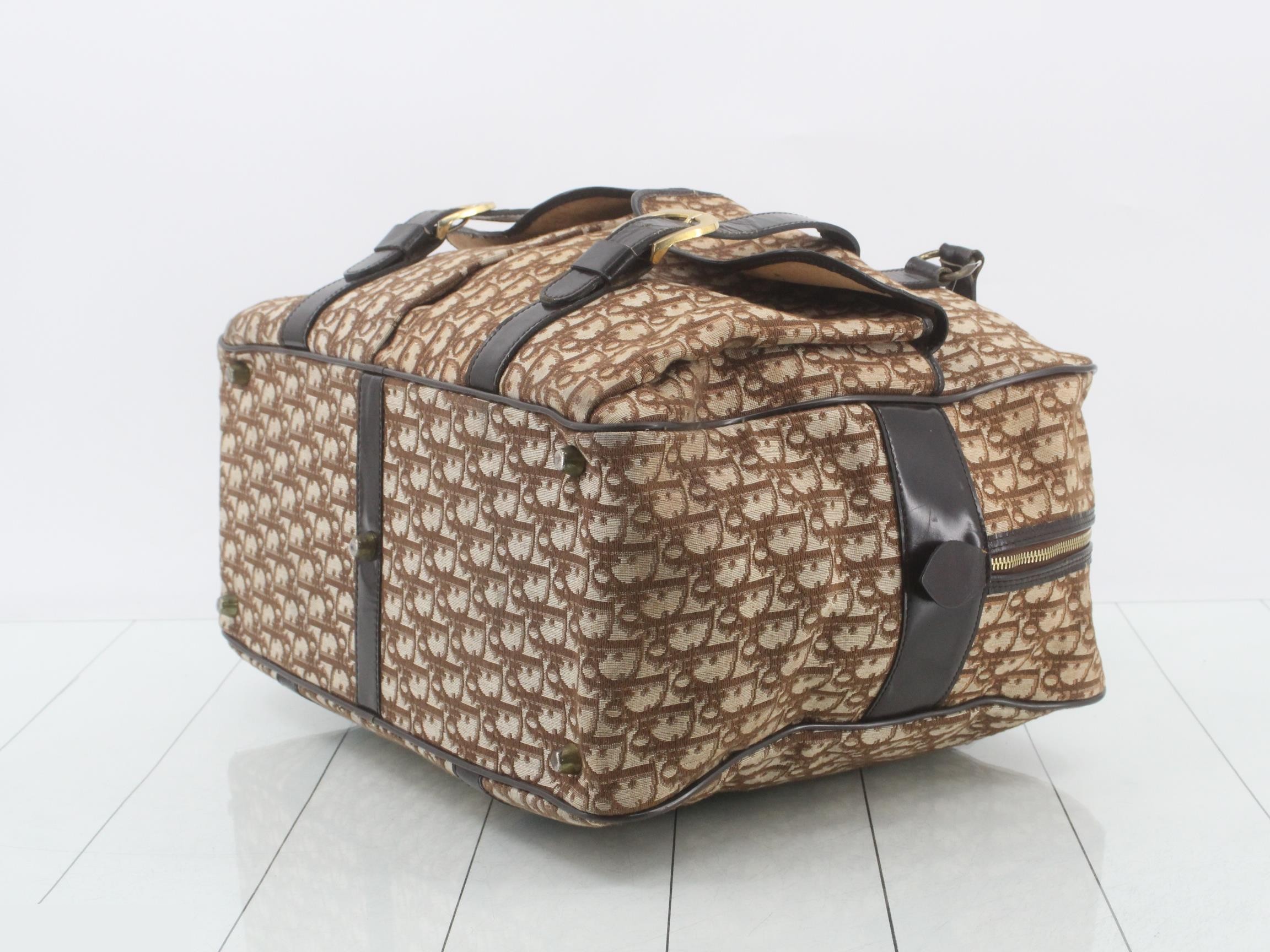 Trotter Boston Bag, Jacquard, Brown — view 6