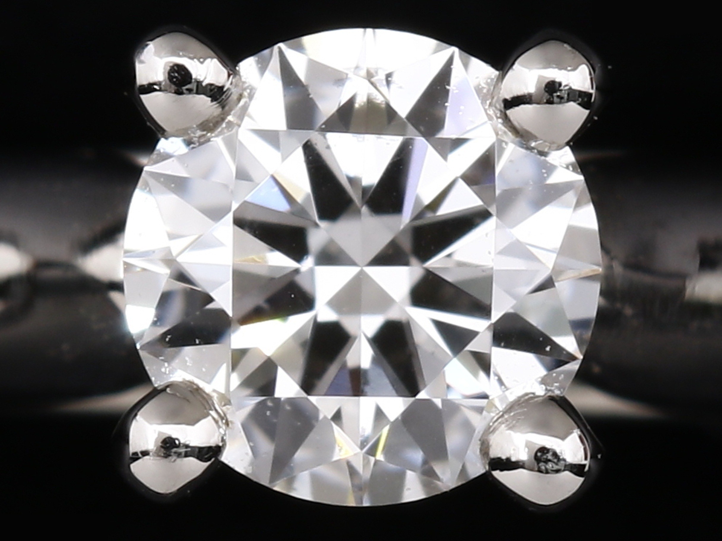Solitaire ring, diamond, BKV442, Pt950, 0.18ct, 3.3g — view 2