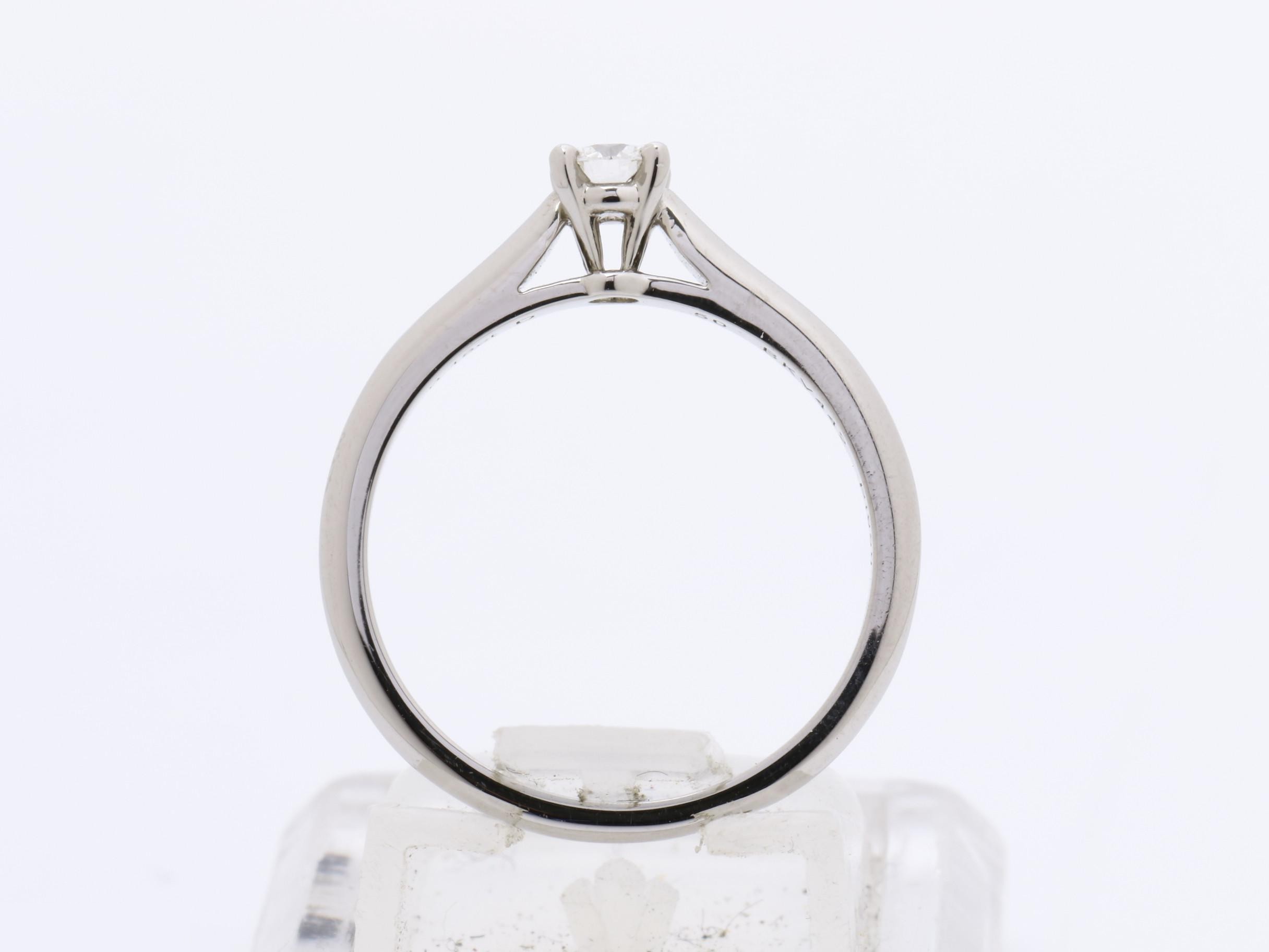 Solitaire ring, diamond, BKV442, Pt950, 0.18ct, 3.3g — view 6