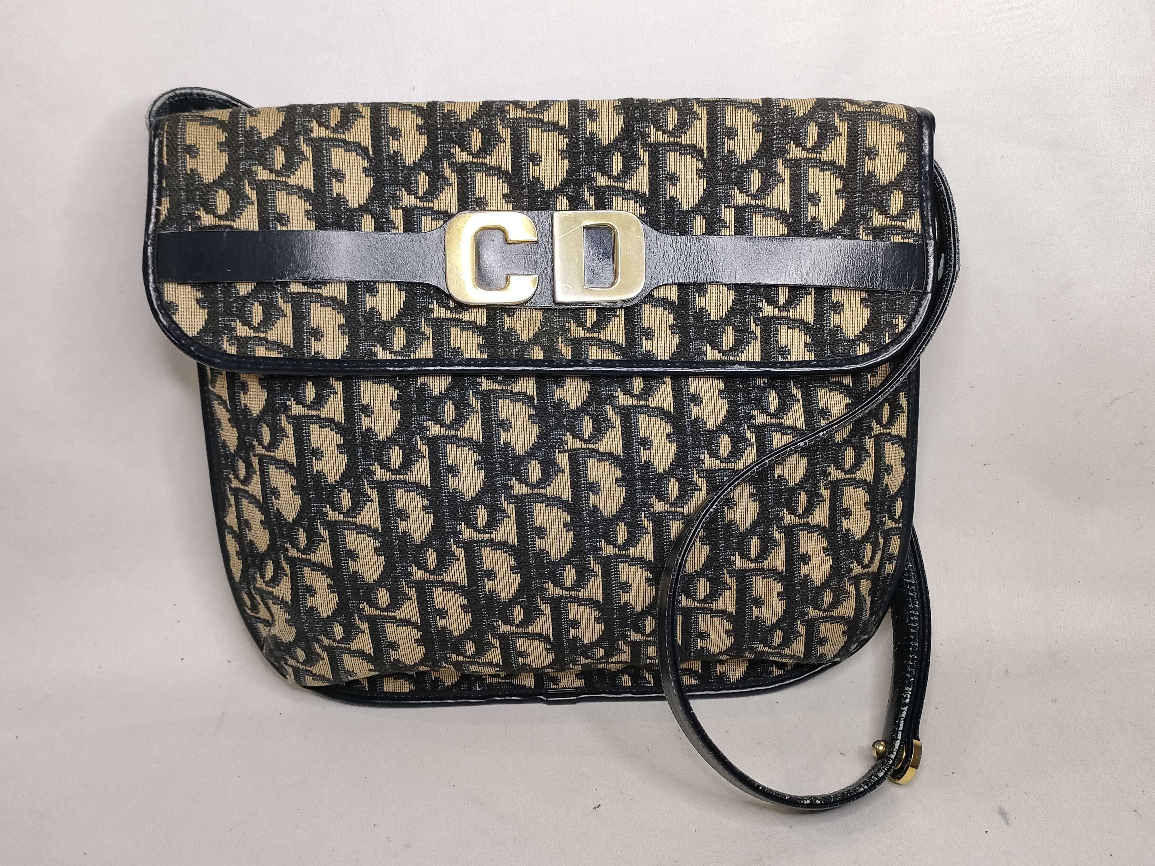 Trotter Christian Shoulder Bag, Black/Brown