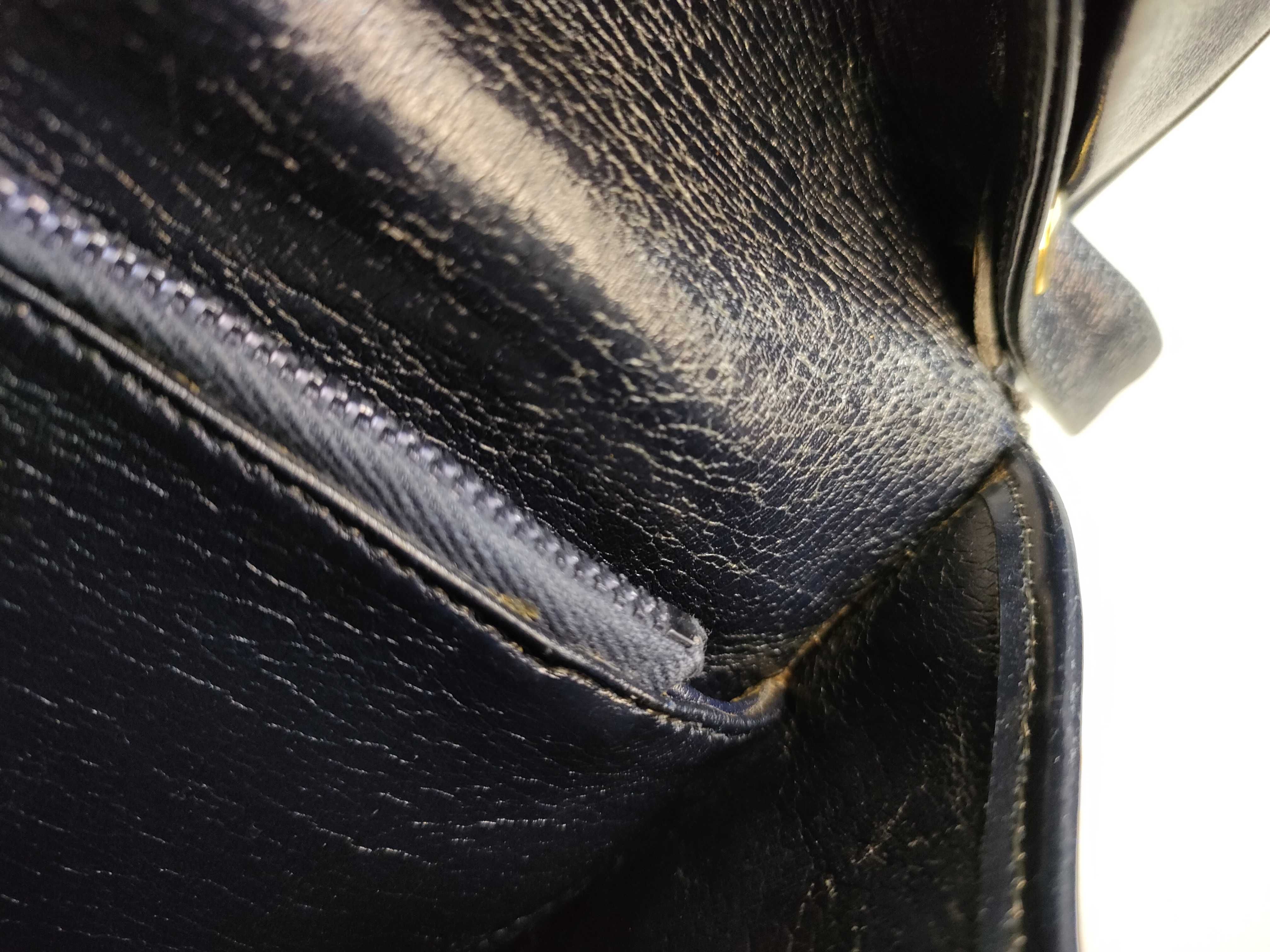 Trotter Christian Shoulder Bag, Black/Brown — view 9