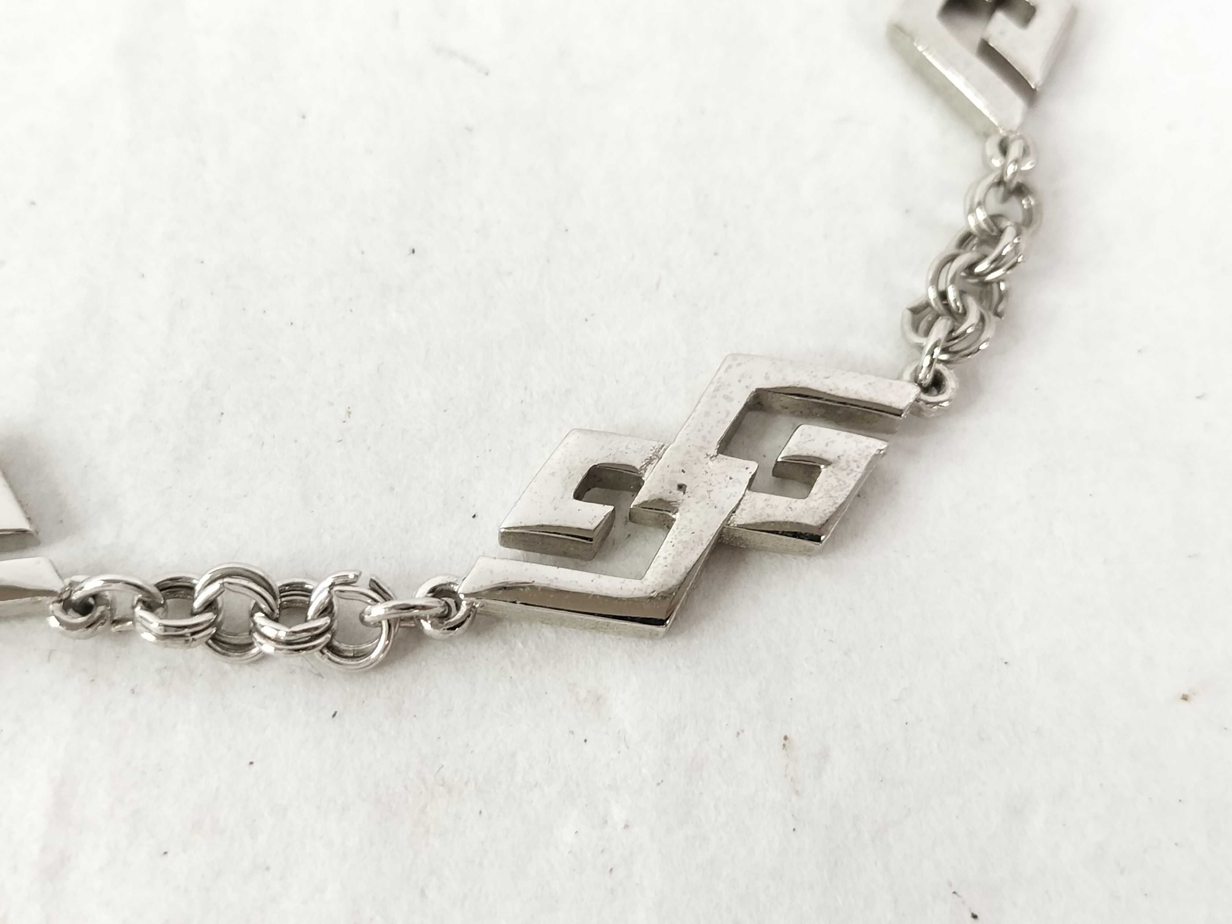 Long Necklace, Silver, G Logo Necklace — view 2