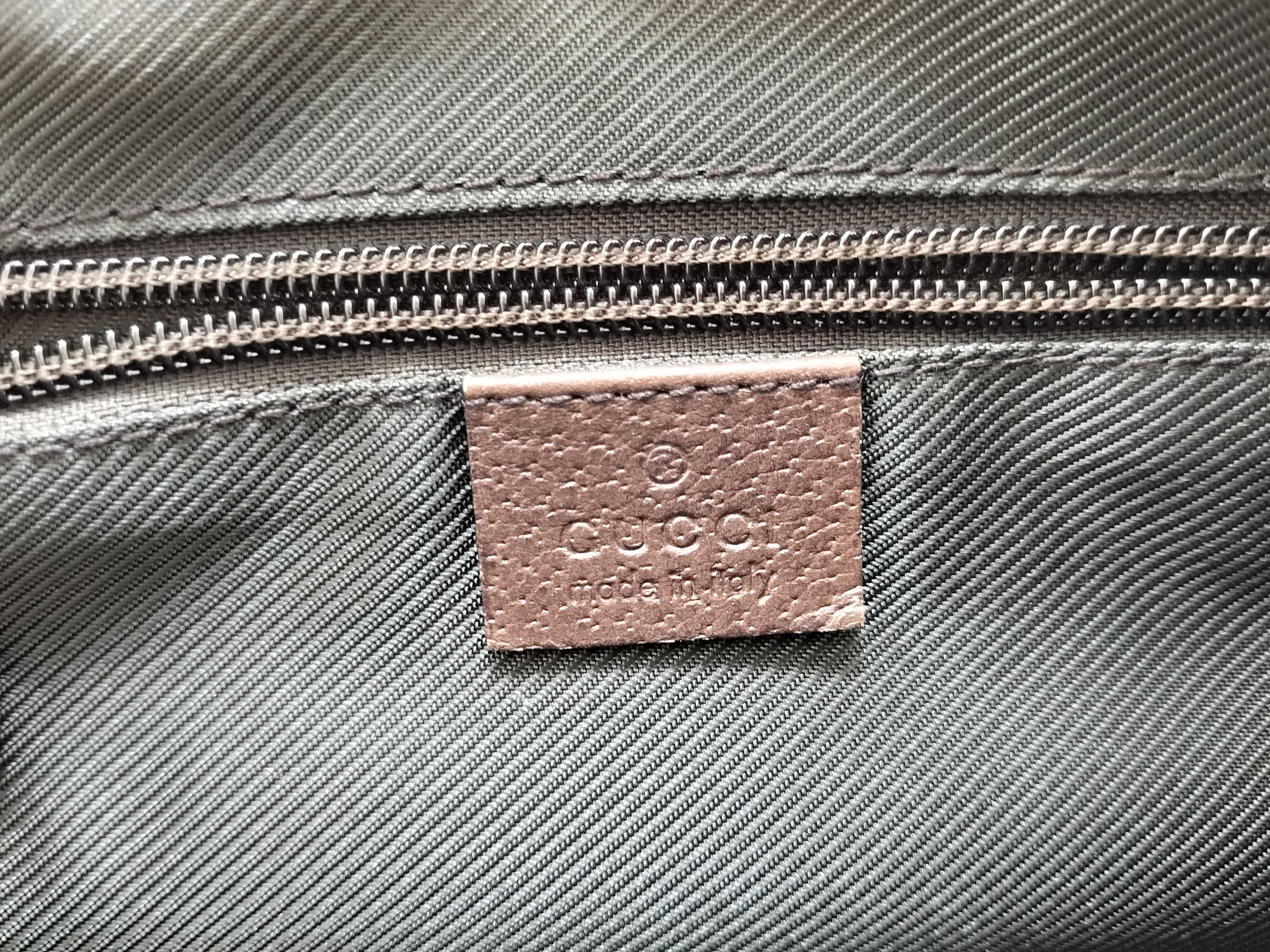 GG Canvas Handbag, Gucci 131223, AACD Standard Compliant, Nylon, Beige Handbag — view 12