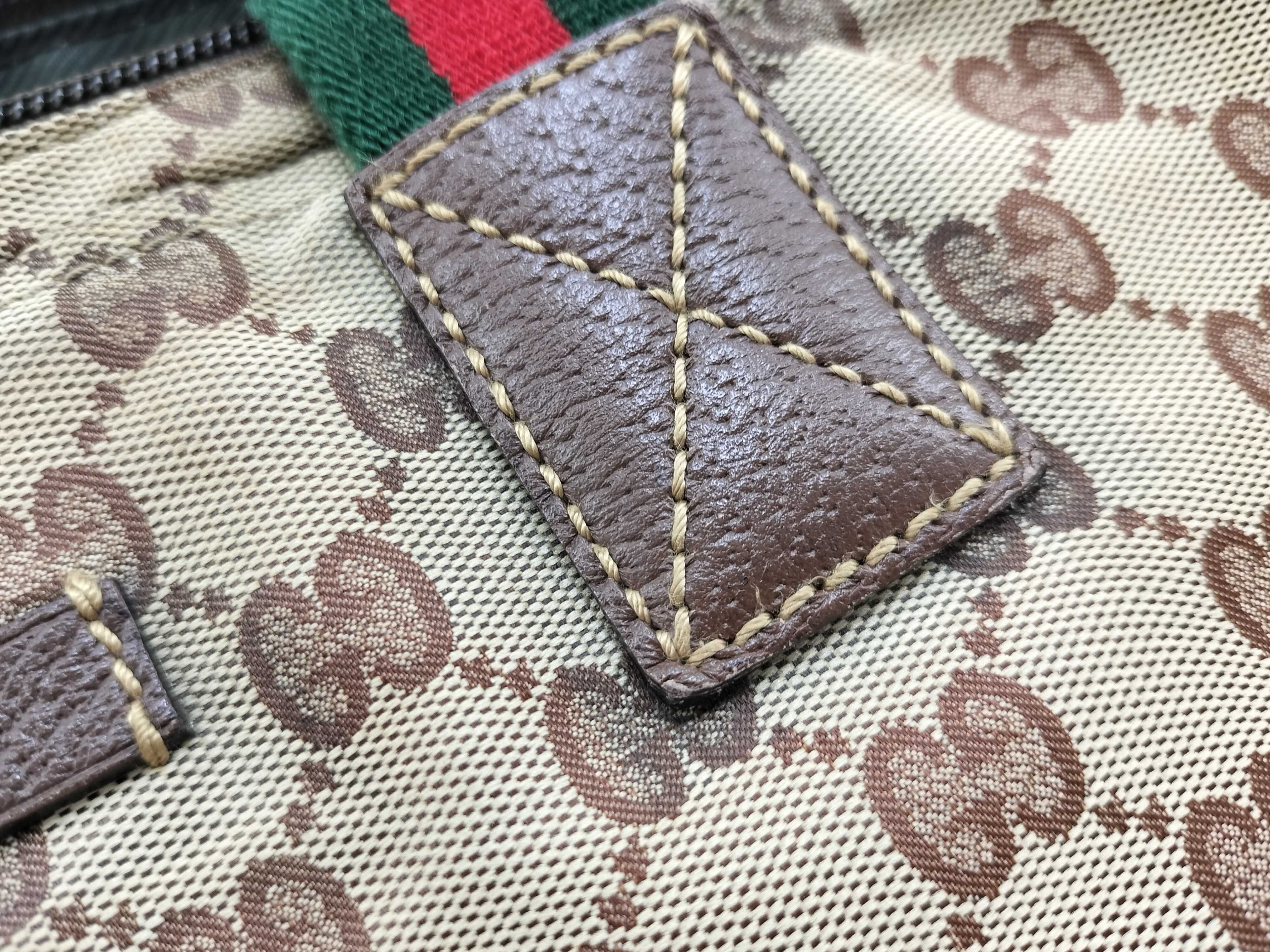 GG Canvas Handbag, Gucci 131223, AACD Standard Compliant, Nylon, Beige Handbag — view 14