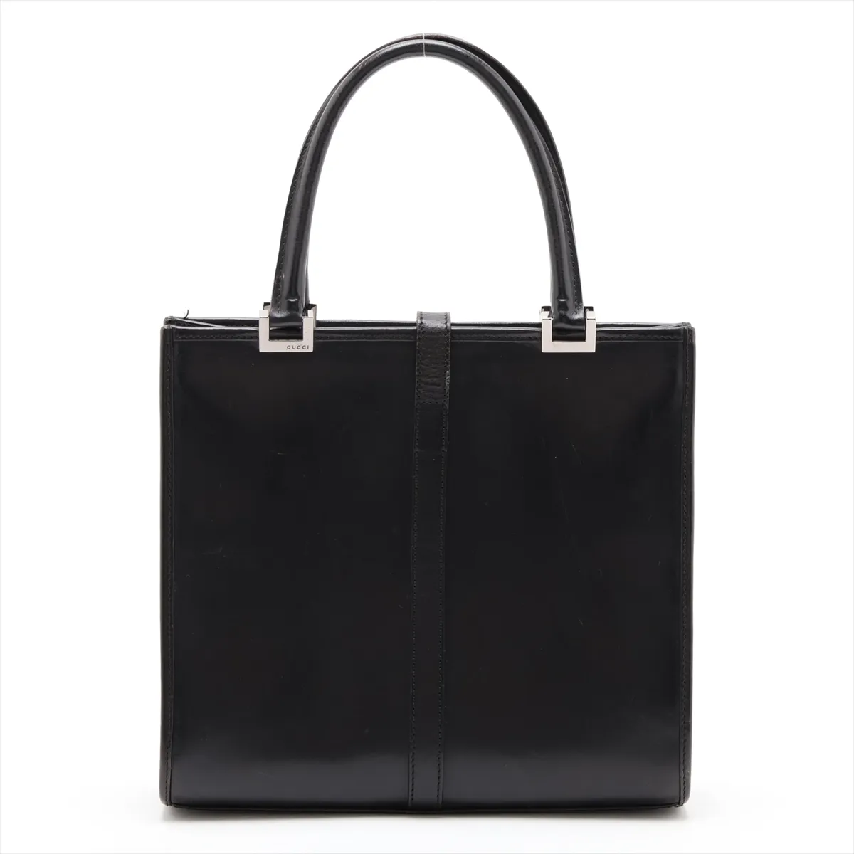 Old Gucci Jackie Leather Handbag Black — view 2