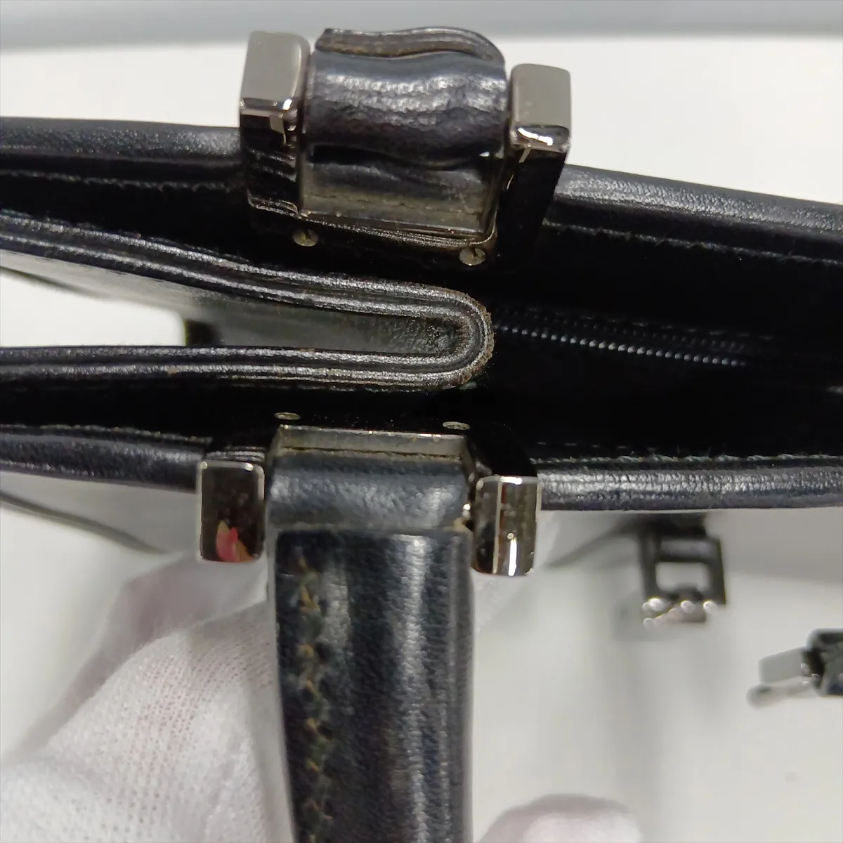 Old Gucci Jackie Leather Handbag Black — view 14