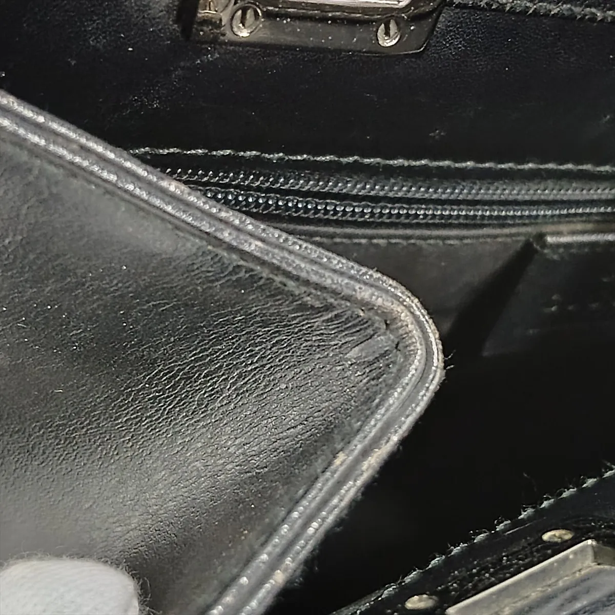 Old Gucci Jackie Leather Handbag Black — view 15