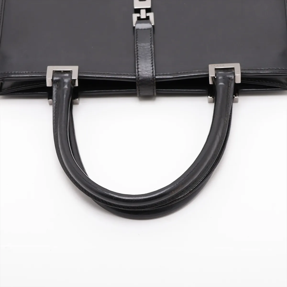 Old Gucci Jackie Leather Handbag Black — view 5
