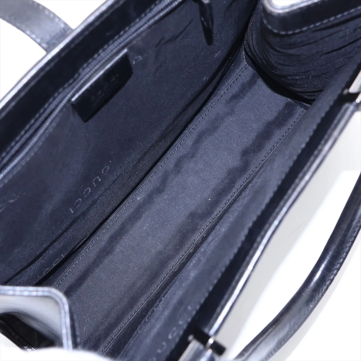 Old Gucci Jackie Leather Handbag Black — view 7
