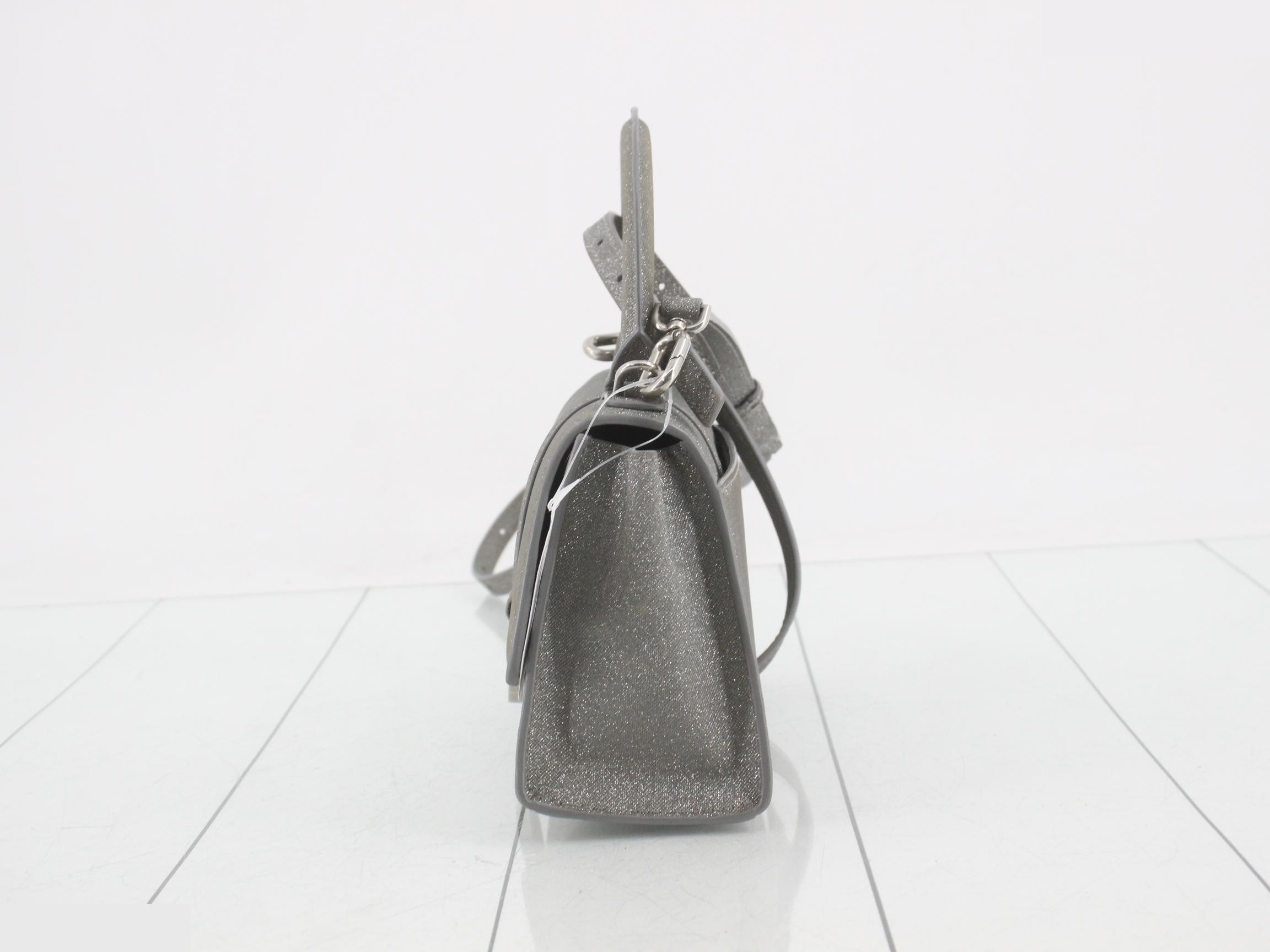 Louis Vuitton Hourglass Grey Glitter Shoulder Bag — view 3