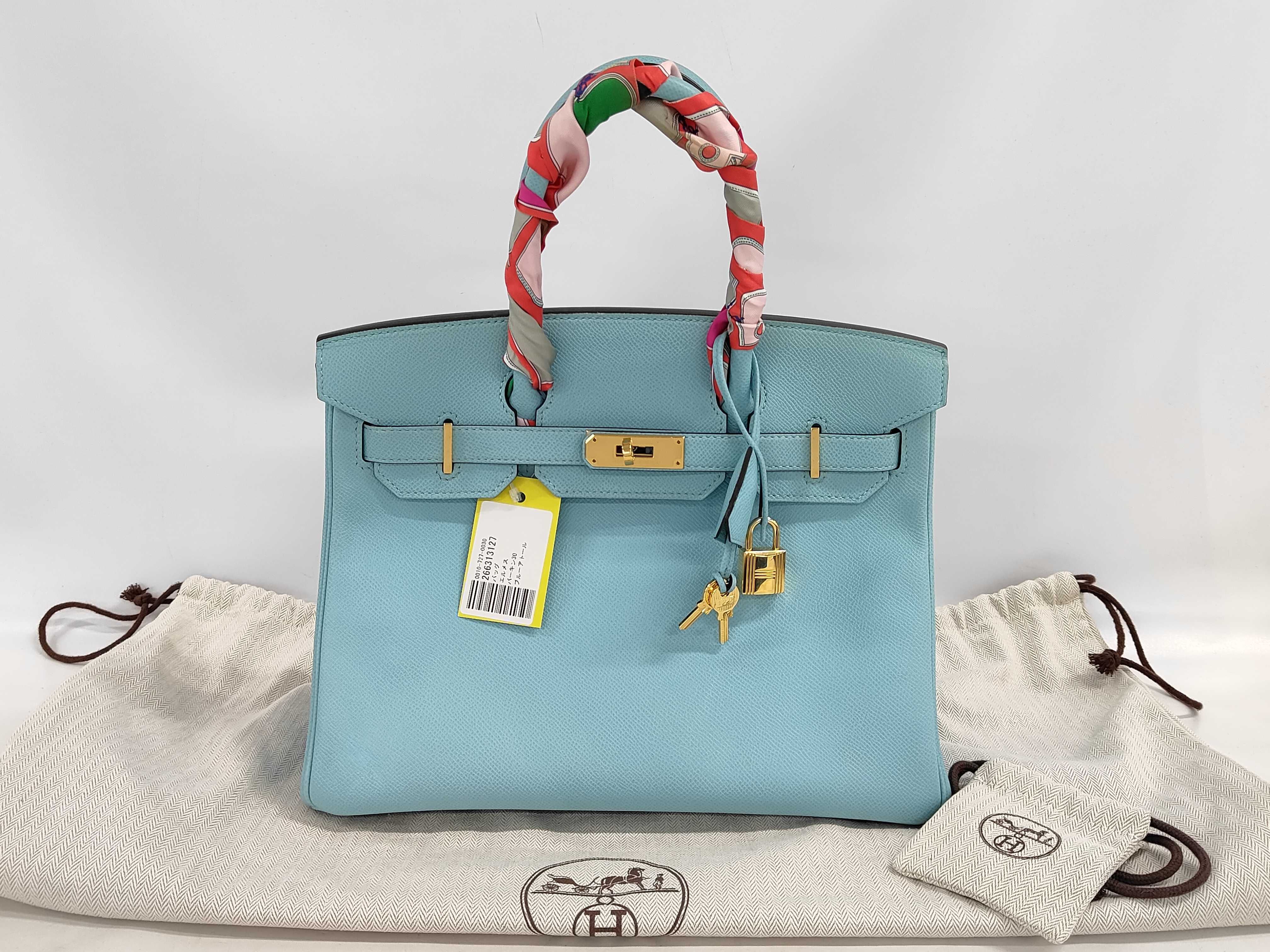 Birkin Blue Atoll Handbag