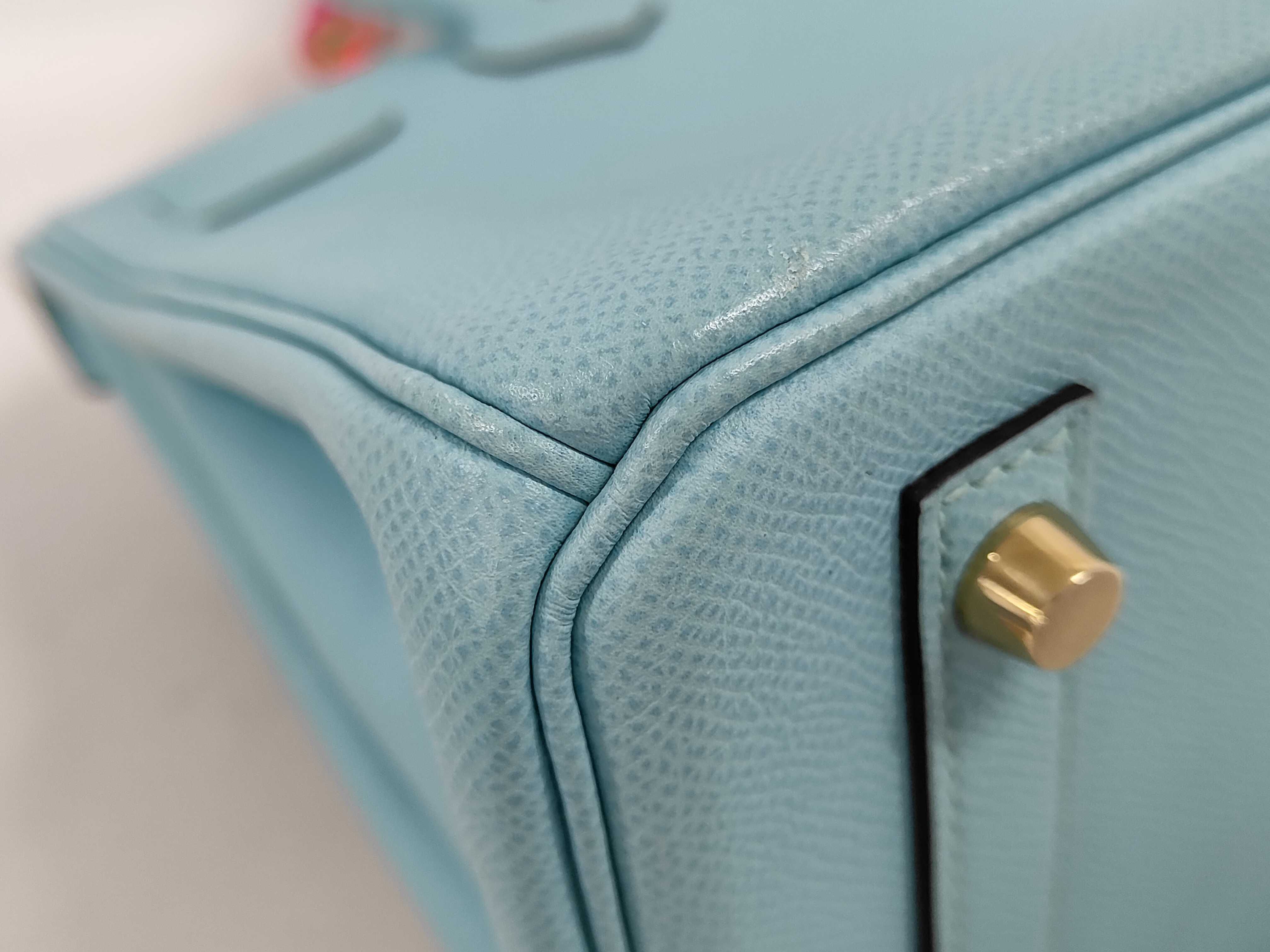 Birkin Blue Atoll Handbag — view 3